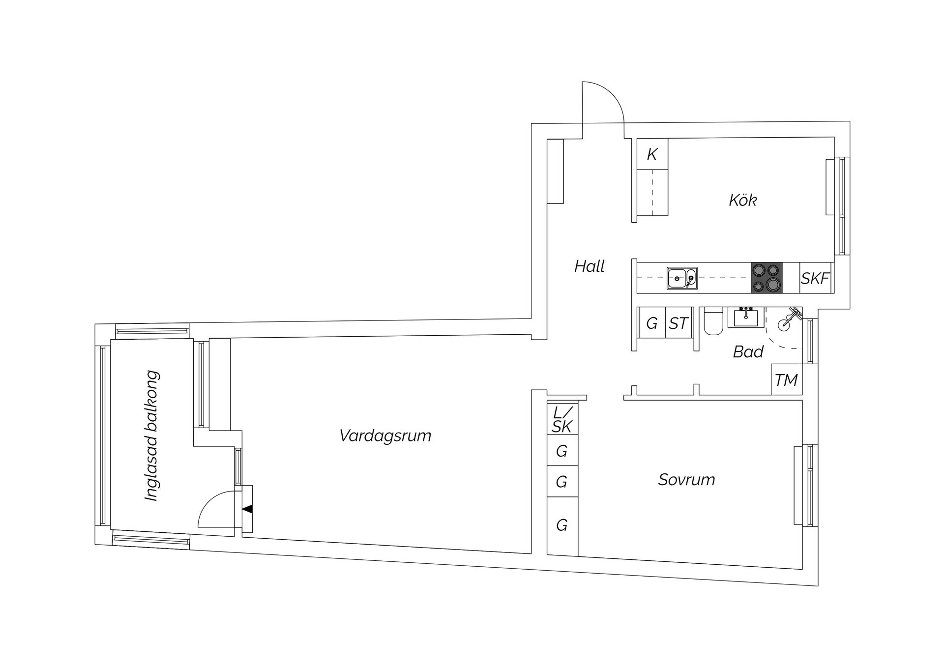 Bostadsrätt, Kungsvägen 20, Haga, Sundsvall