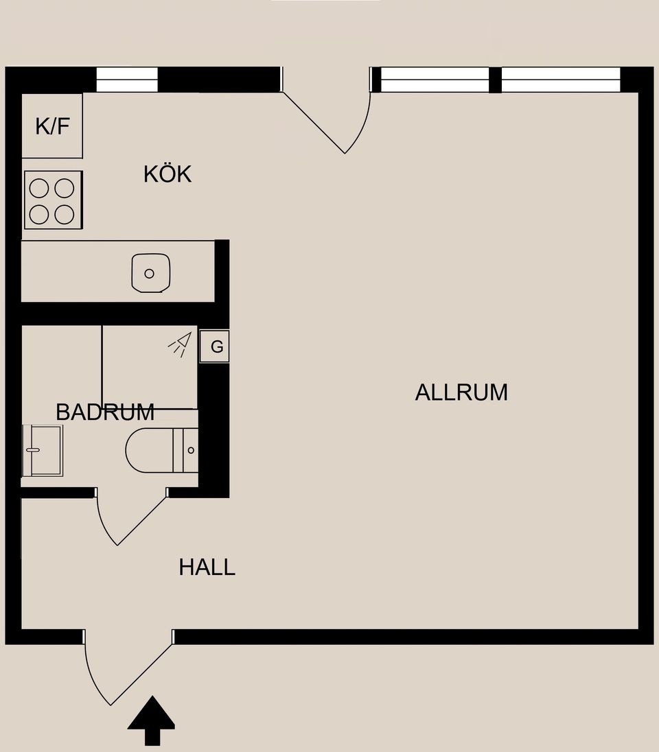 Bostadsrätt, Axvägen 7C, Valdemarsvik - Centralt, Valdemarsvik