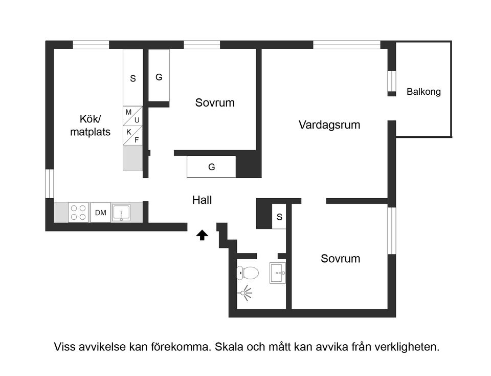 Bostadsrätt, Hagagatan 44D, Haga, Norrköping