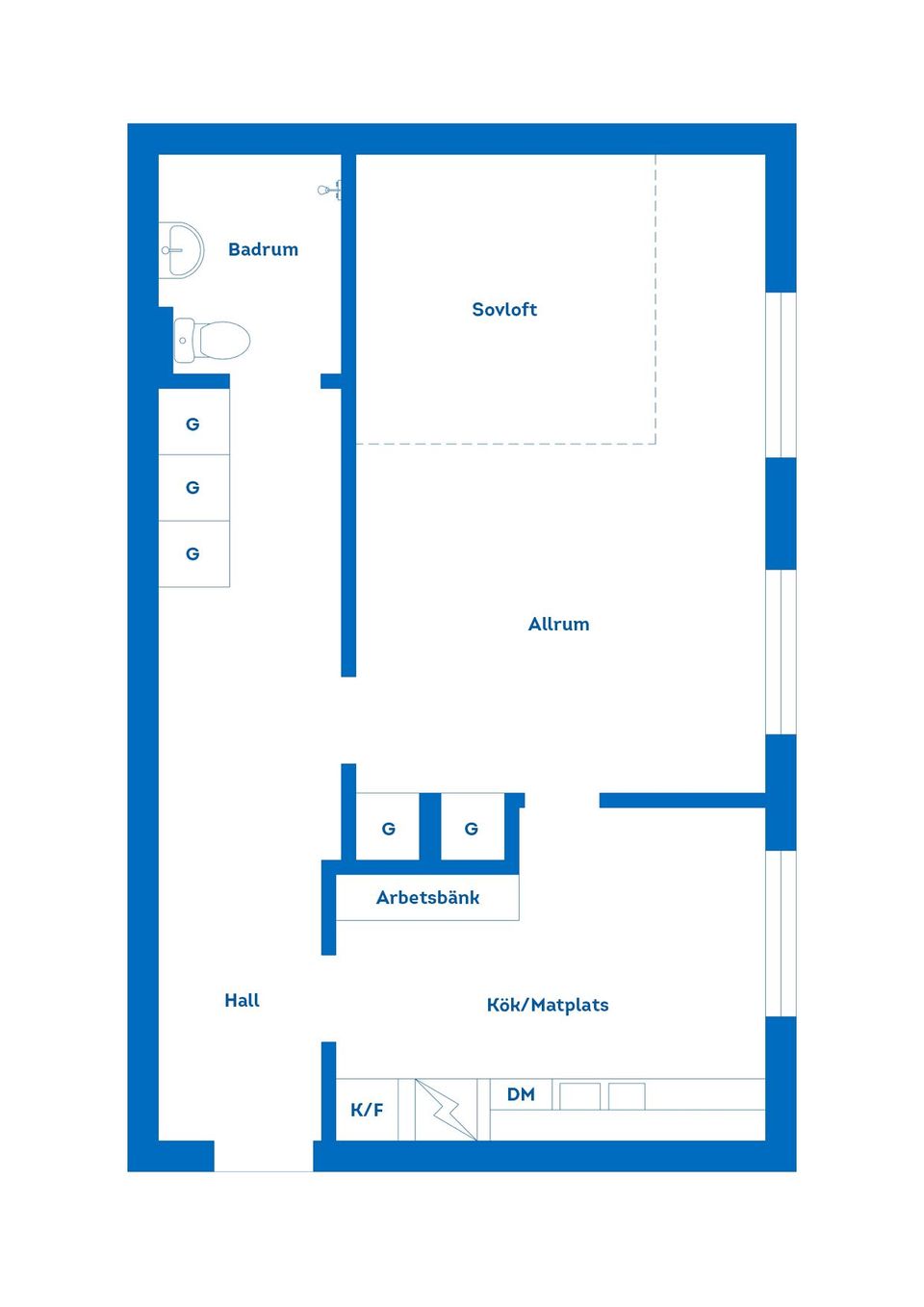 Bostadsrätt, Byggmästaregatan 2G, Långö, Karlskrona