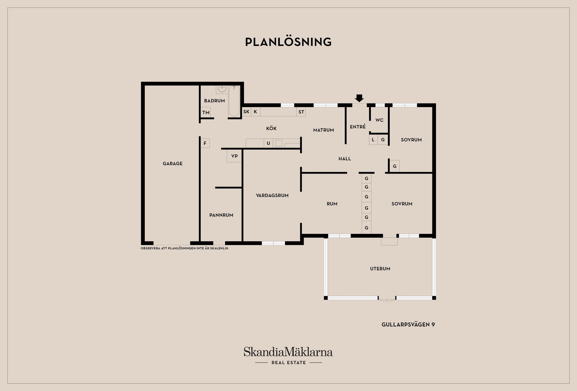 Villa, Gullarpsvägen 9, Centralt, Eslöv