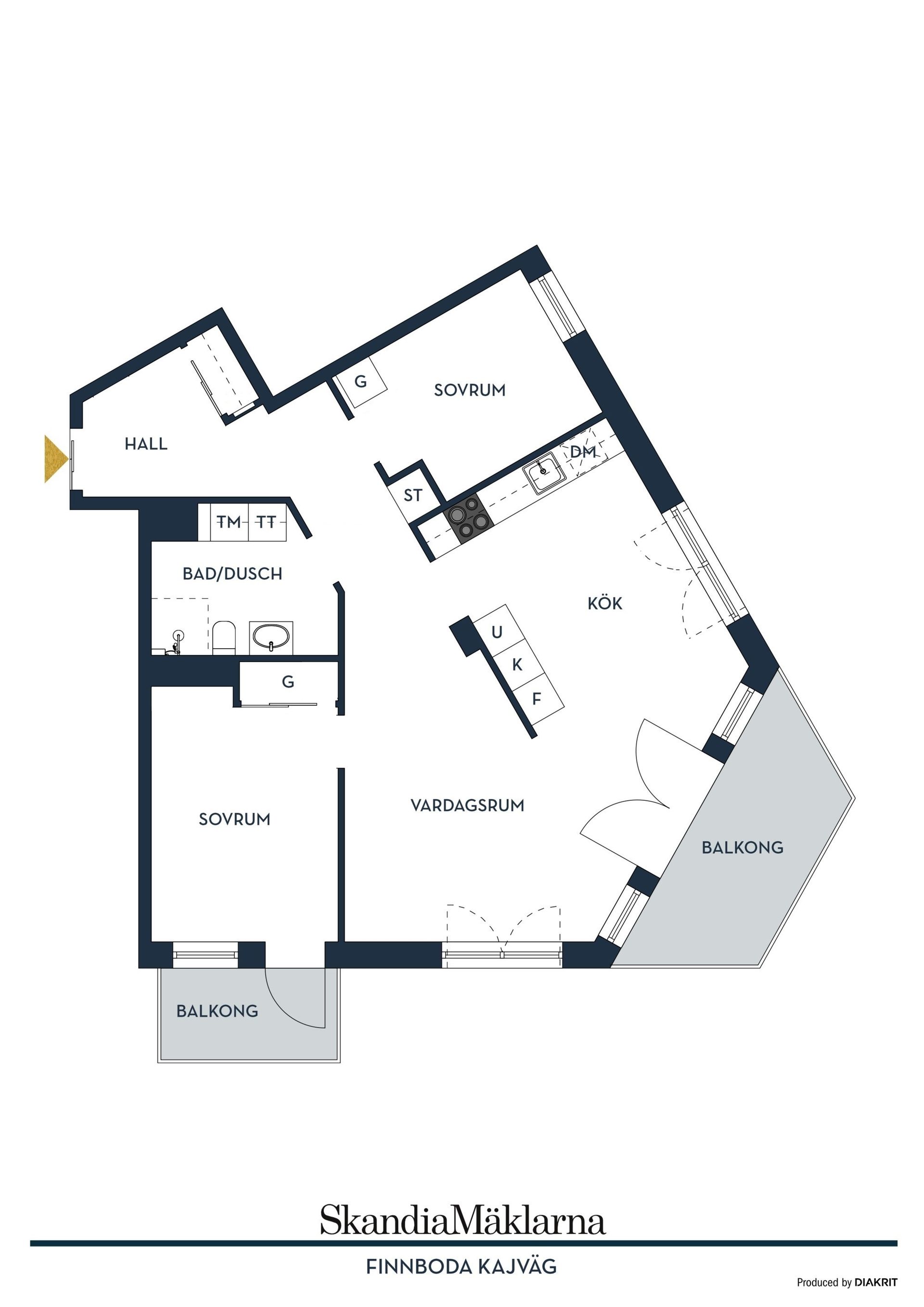 Bostadsrätt, Finnboda kajväg 8, Finnboda Hamn, Nacka