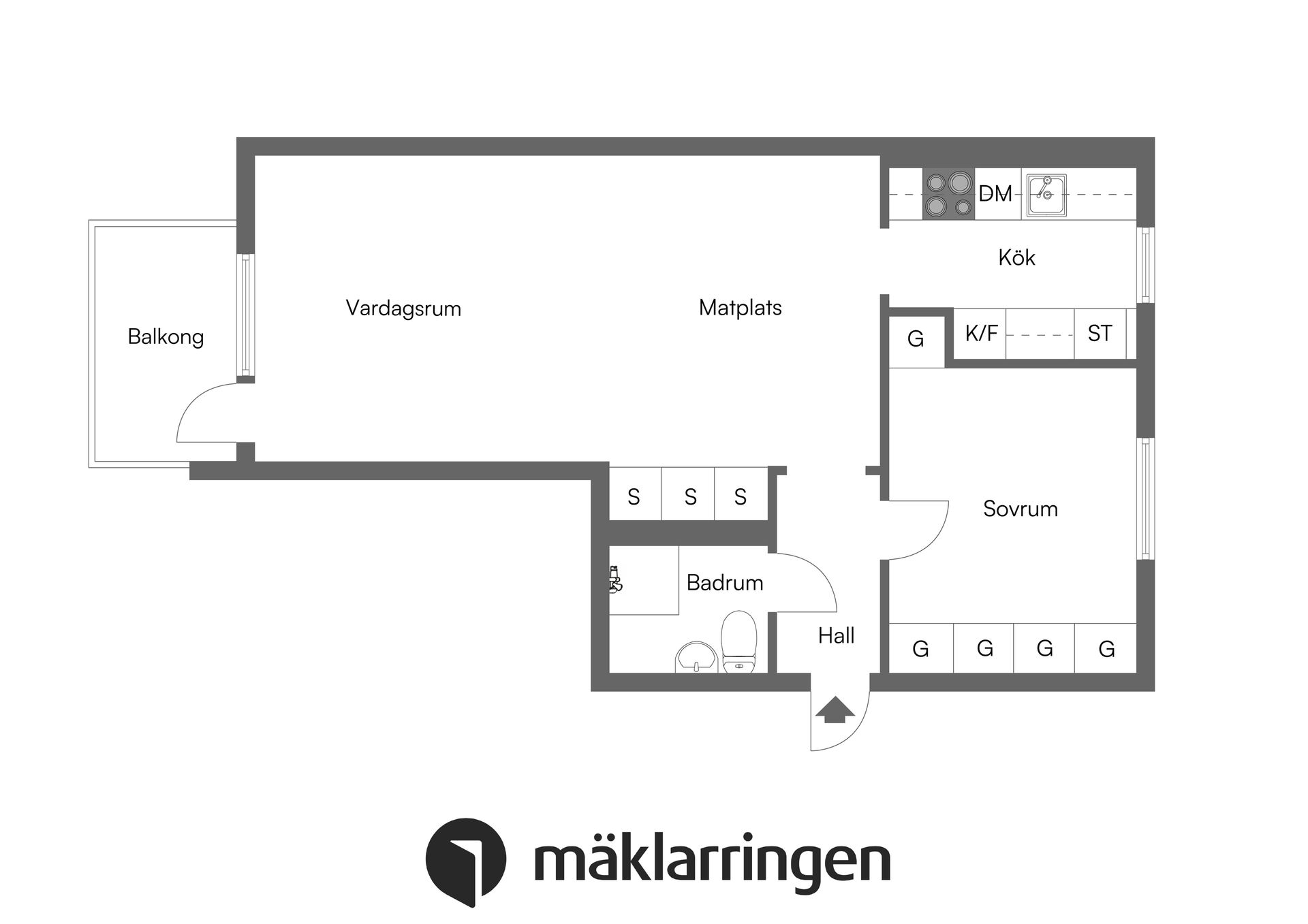 Bostadsrätt, Fjärdhundragatan 29C, Sankt Ilian, Enköping