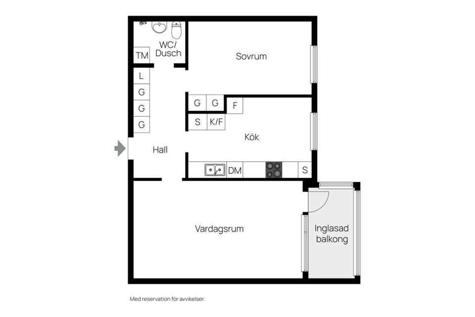 Bostadsrätt, Västra Bangatan 63C, Centrala Märsta, Sigtuna