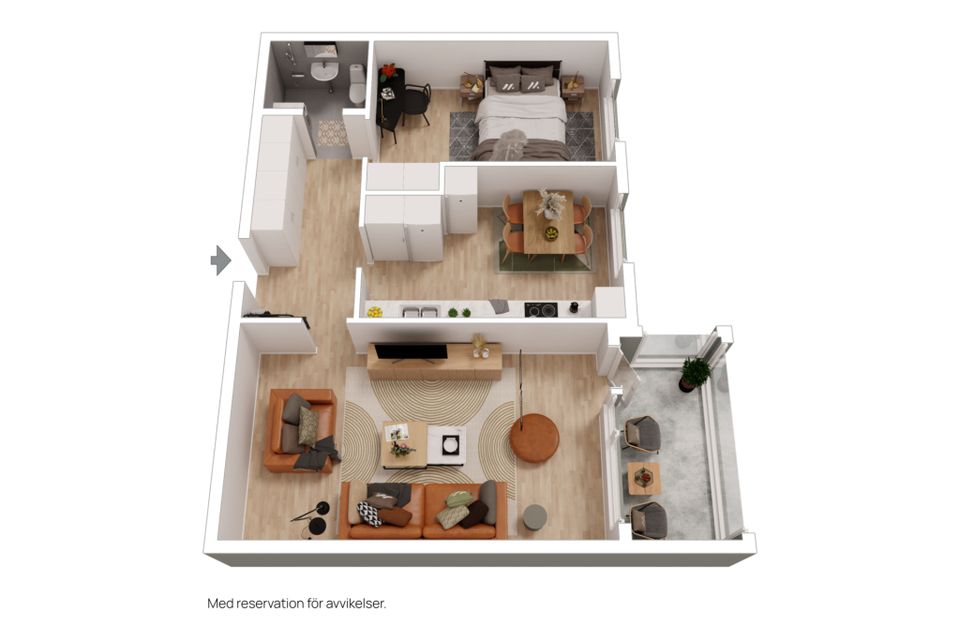 Bostadsrätt, Västra Bangatan 63C, Centrala Märsta, Sigtuna