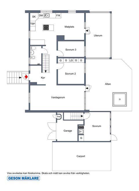Villa, Skarsjövägen 3, Rimbo, Norrtälje