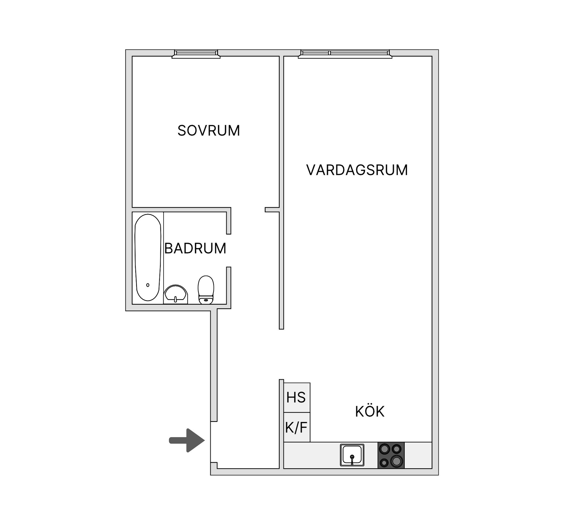 Bostadsrätt, Vänortsstråket 1B, Tureberg, Sollentuna