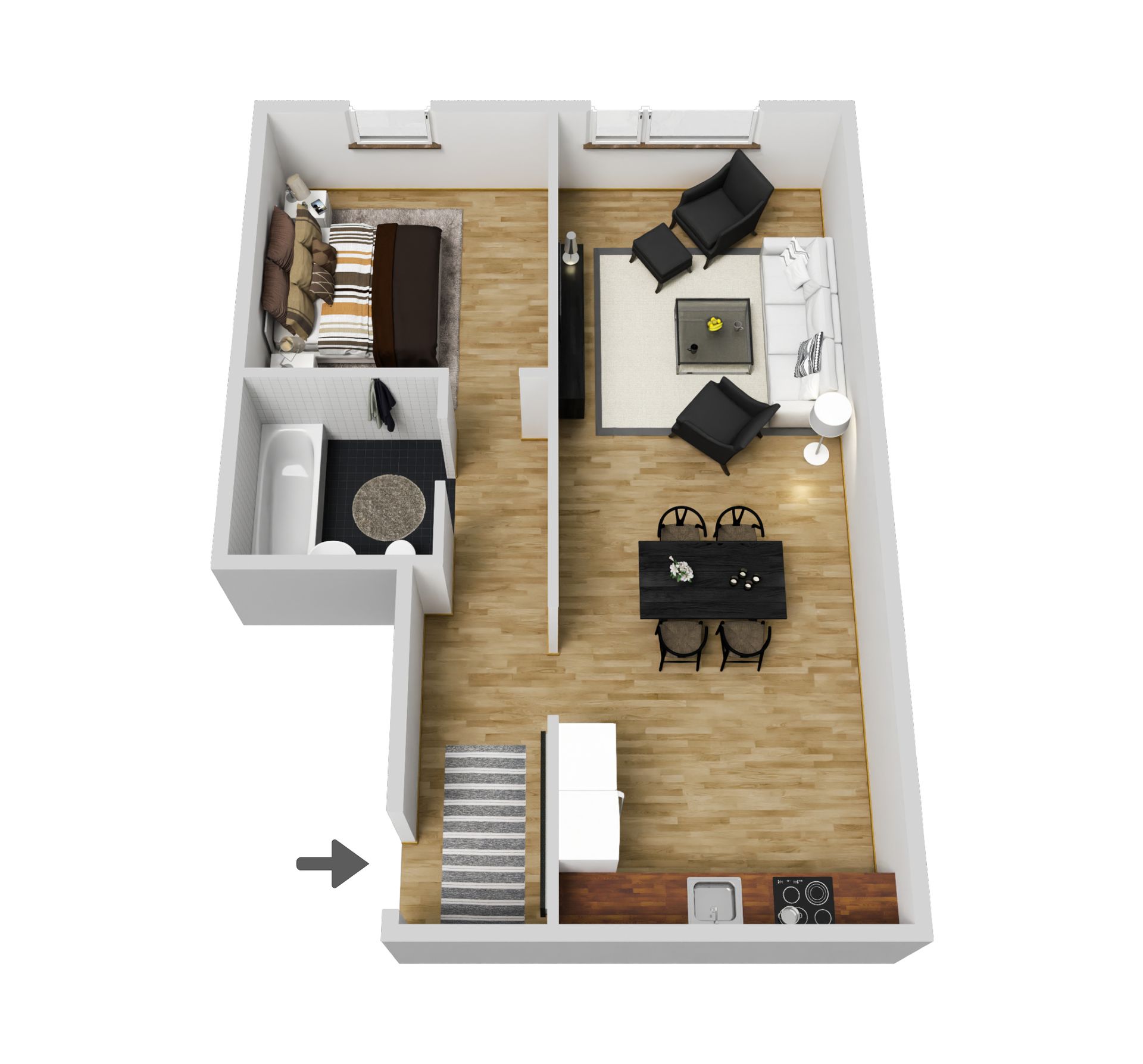 Bostadsrätt, Vänortsstråket 1B, Tureberg, Sollentuna