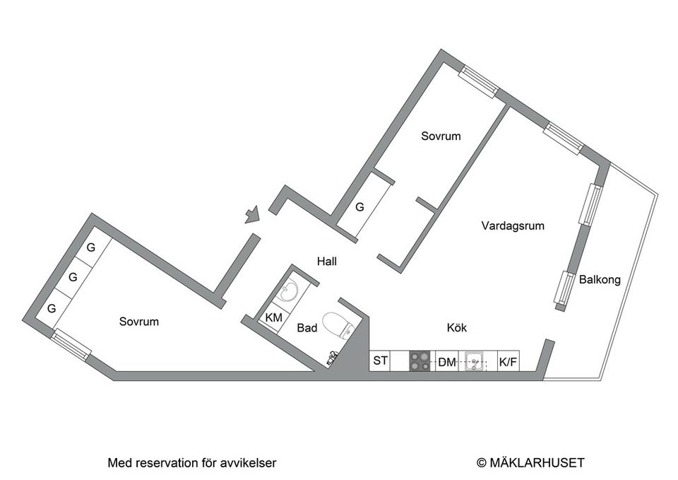 Bostadsrätt, Kratsbodavägen 50b, Mariehäll, Stockholm