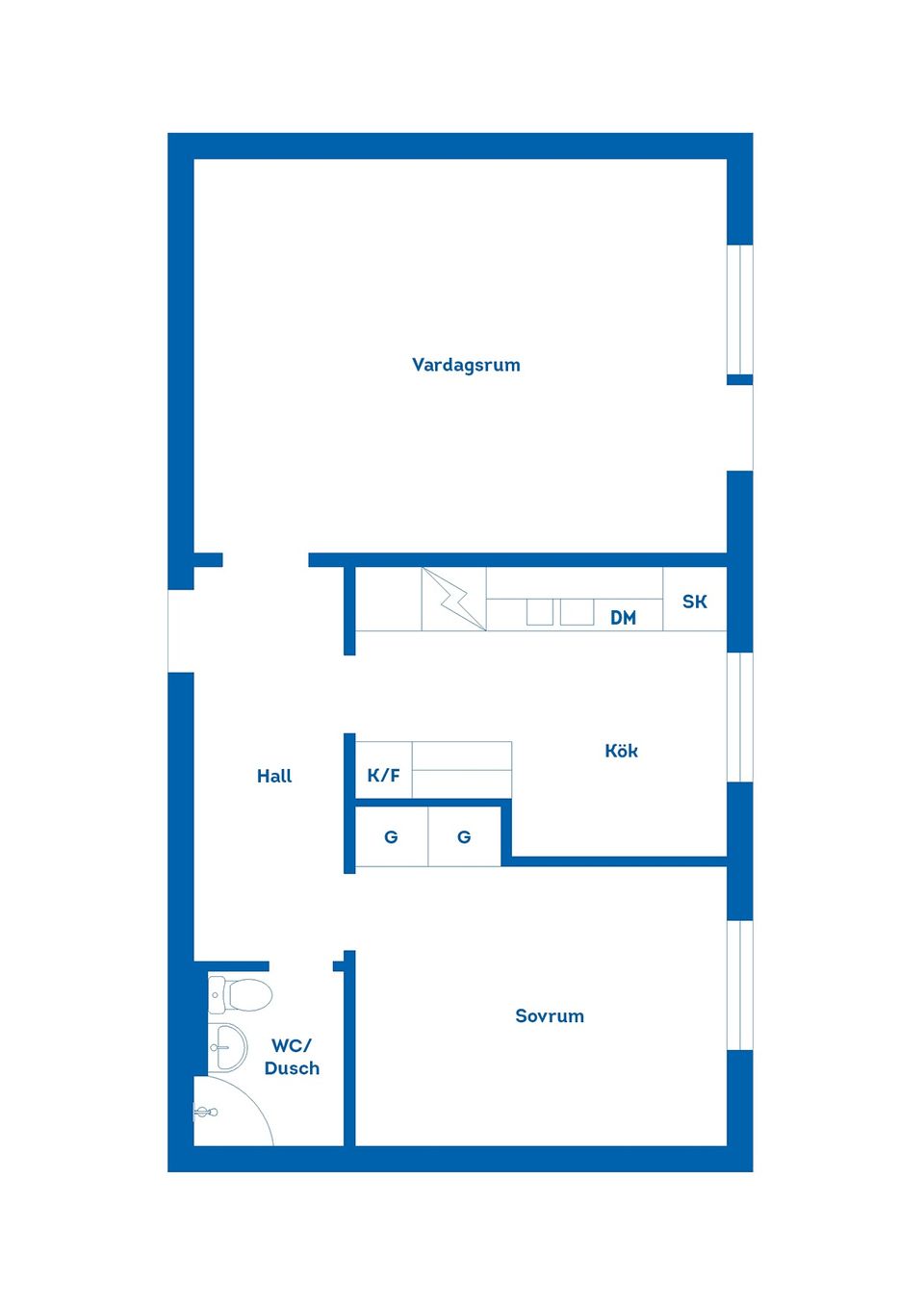 Bostadsrätt, Nedre arbetshusgatan 76C, Söder, Gävle