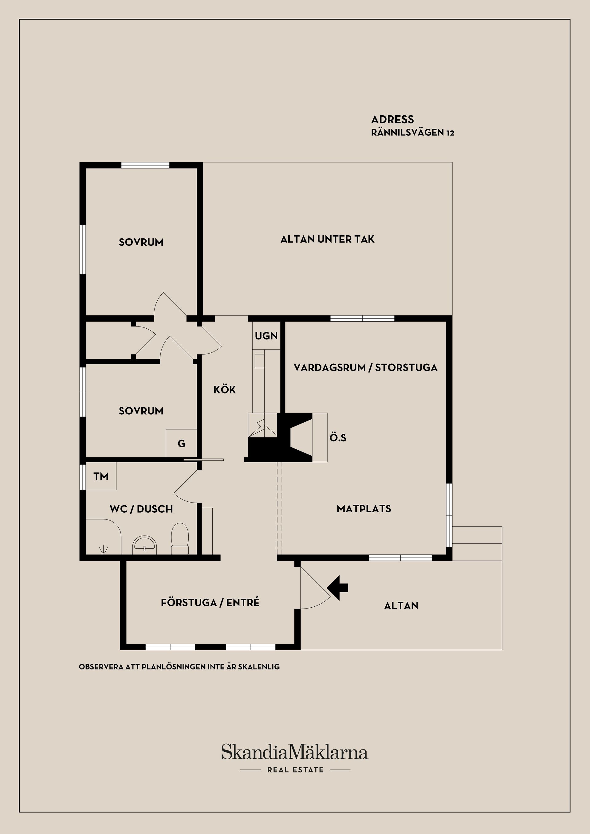 Villa, Rännilsvägen 12, Grindmossen, Österåker