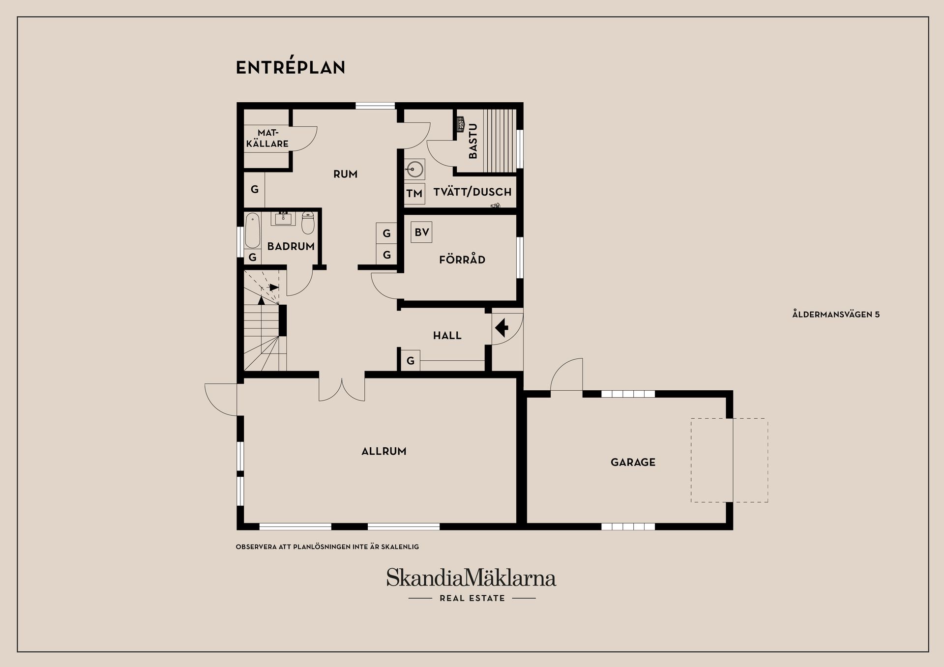 Villa, Åldermansvägen 5, Stuvsta, Huddinge