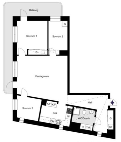 Bostadsrätt, Årstaskogs väg 9C, 14 tr, Liljeholmskajen/Årstaberg, Stockholm