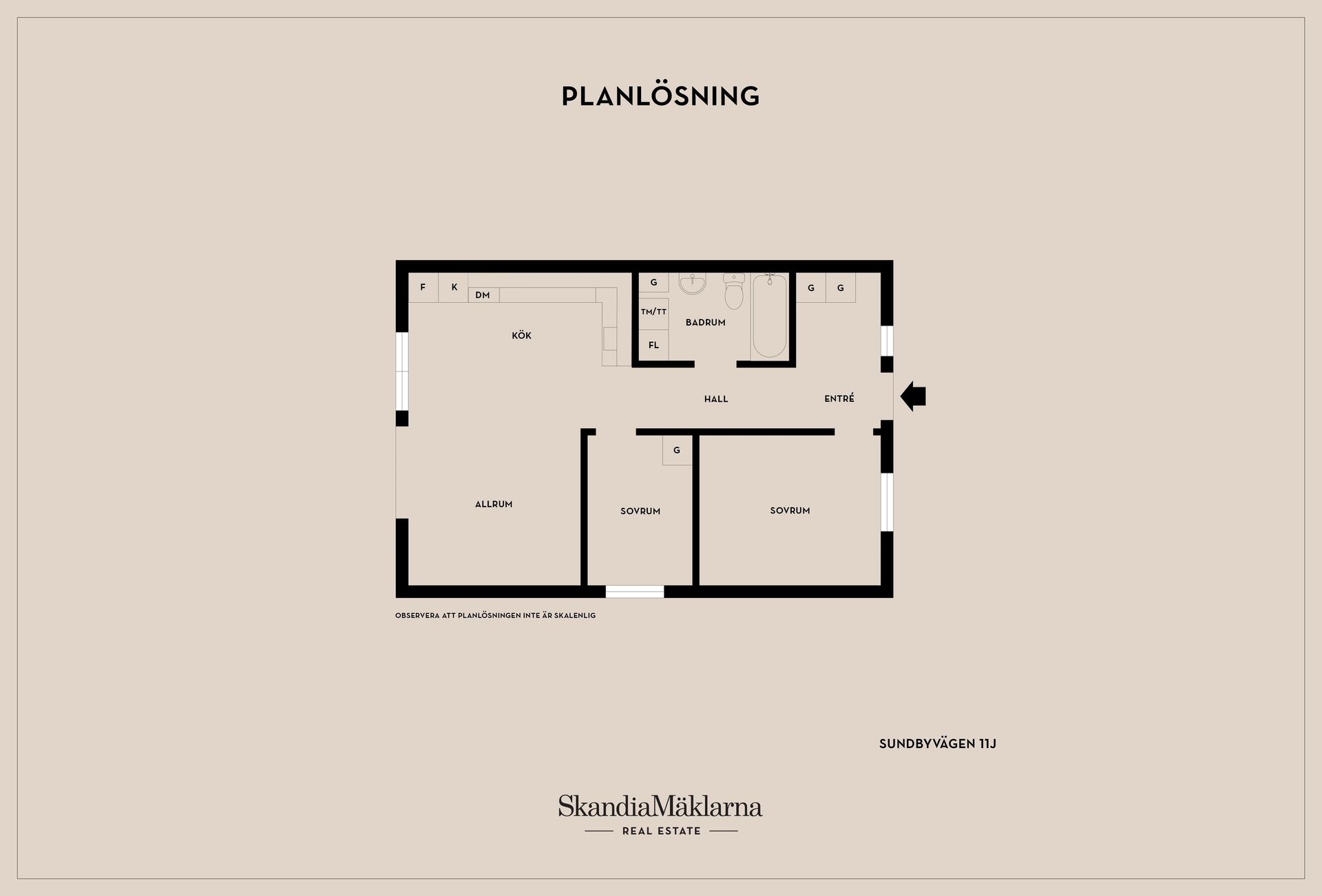 Bostadsrätt, Sundbyvägen 11J, Tosterö, Strängnäs