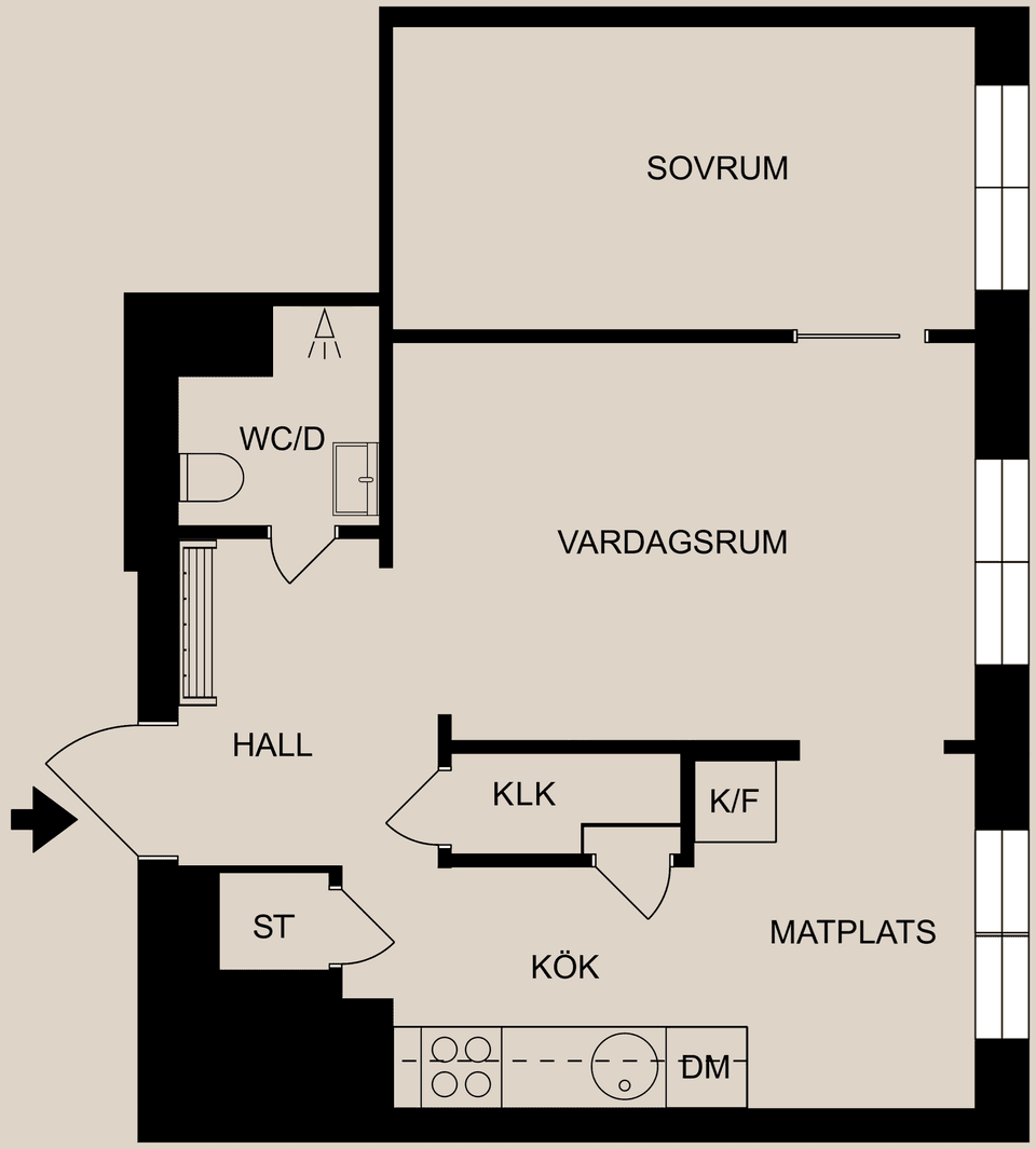 Bostadsrätt, Vikbolandsgatan 3, Oxelbergen, Norrköping