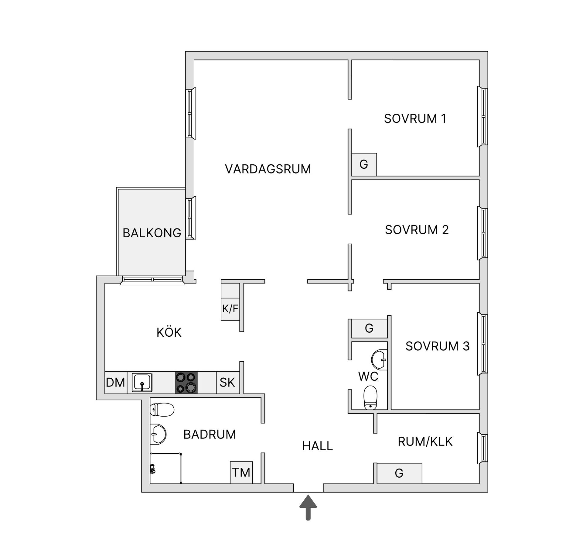 Bostadsrätt, Fatburs kvarngata 25, 6 tr, Södermalm - Södra Station, Stockholm