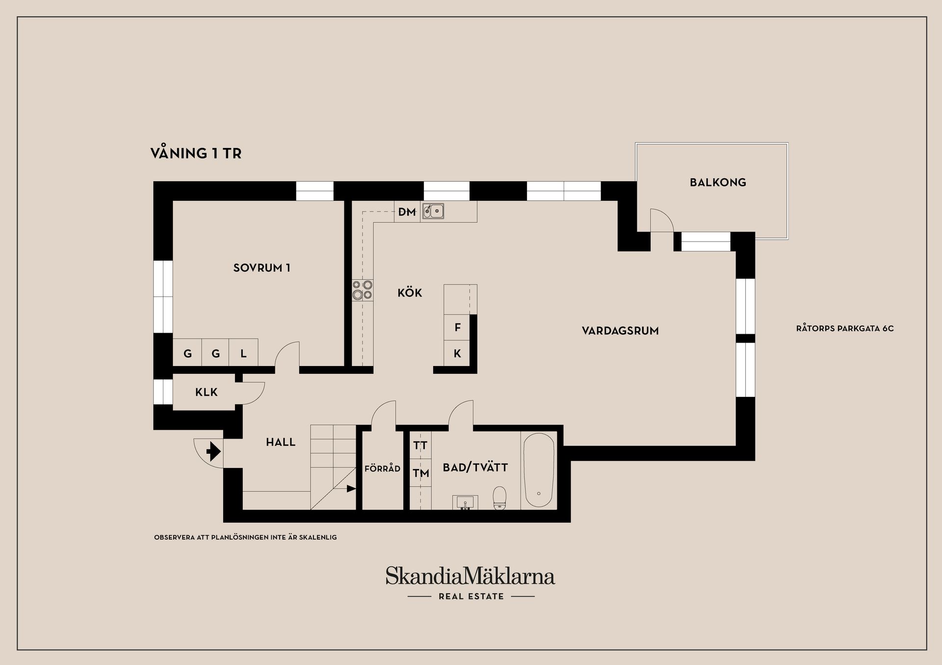 Bostadsrätt, Råtorps parkgata 6C, Södra Råtorp, Karlstad