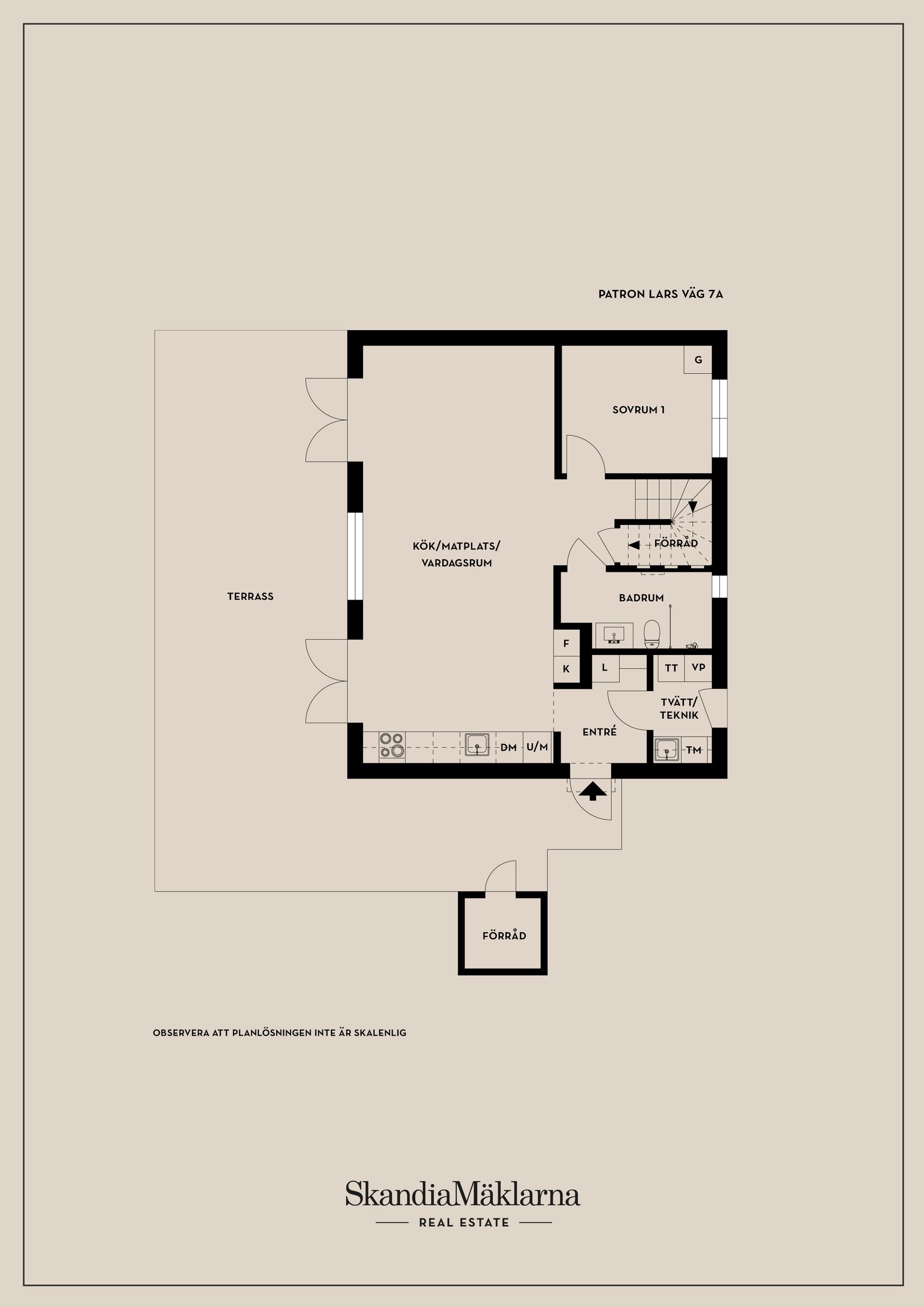 Radhus, Patron Lars väg 7A, Vistaberg, Huddinge