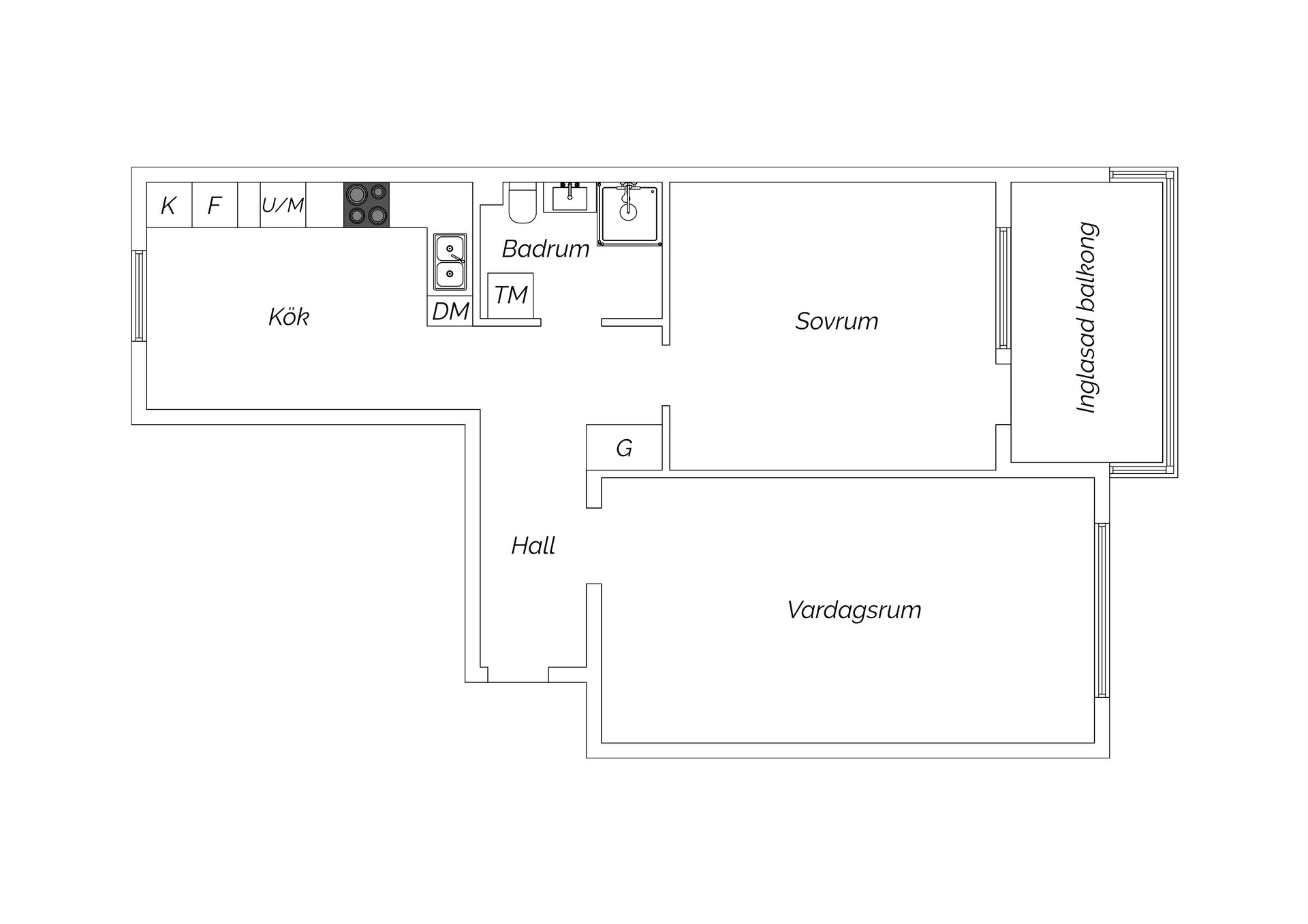 Bostadsrätt, Fridhemsgatan 94E, Skönsmon, Sundsvall