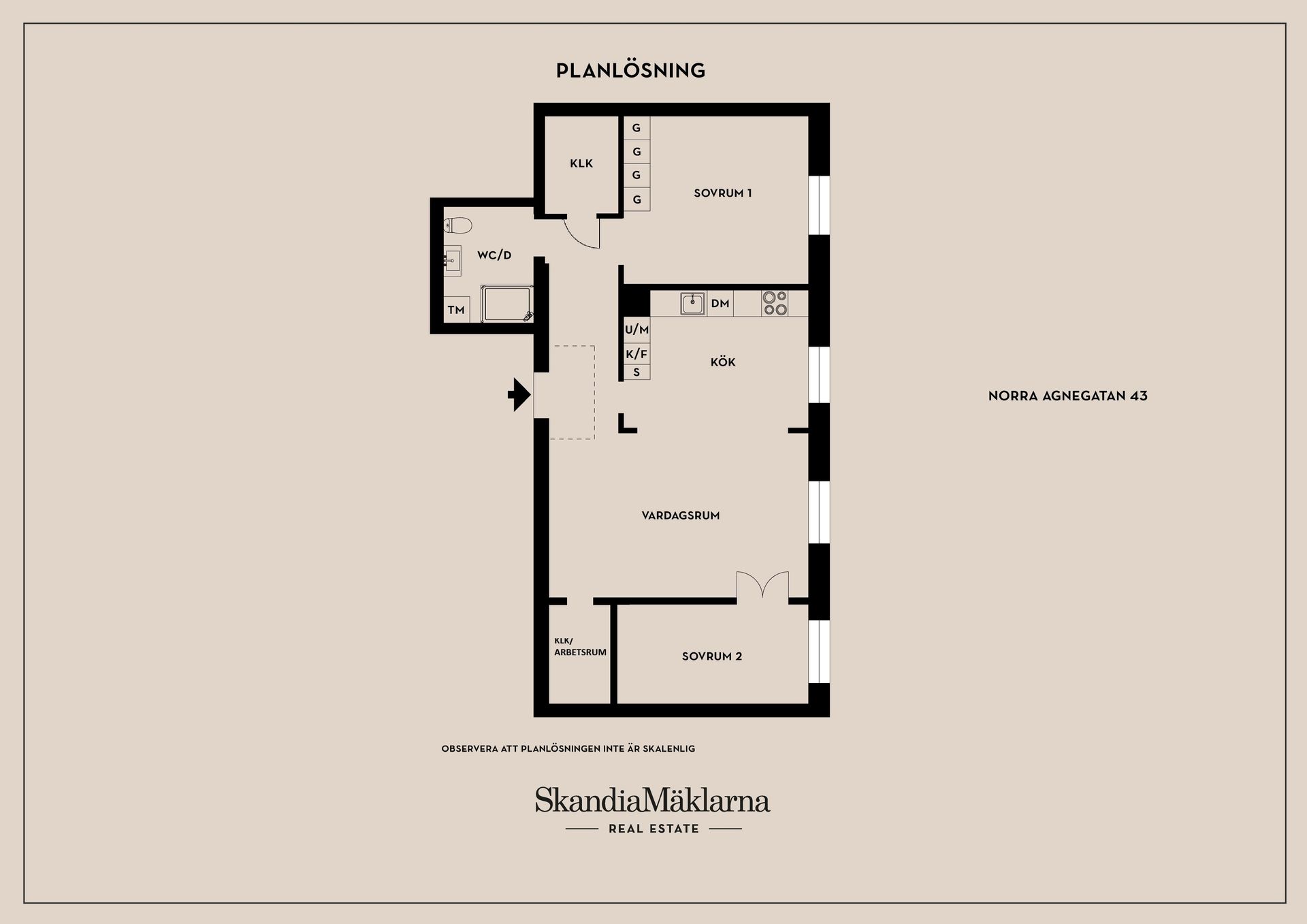 Bostadsrätt, Norra Agnegatan 43, Kungsholmen, Stockholm