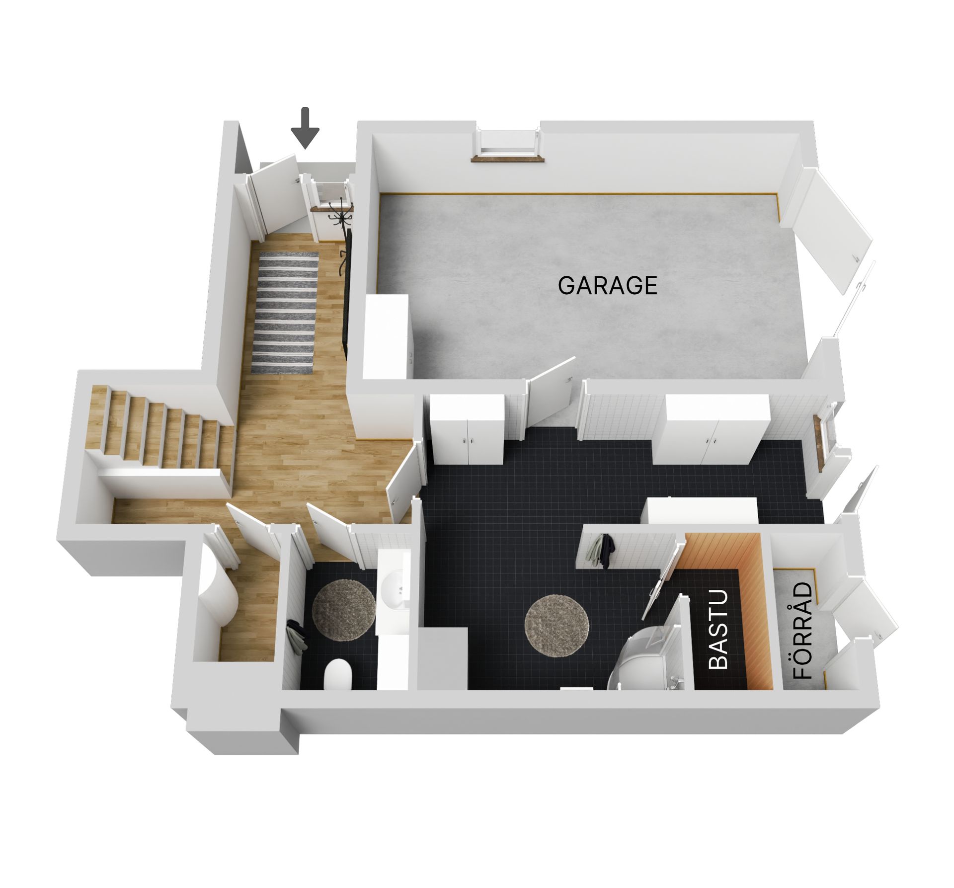 Villa, Radhus, Vallmovägen 62, Centrala Gällivare, Gällivare