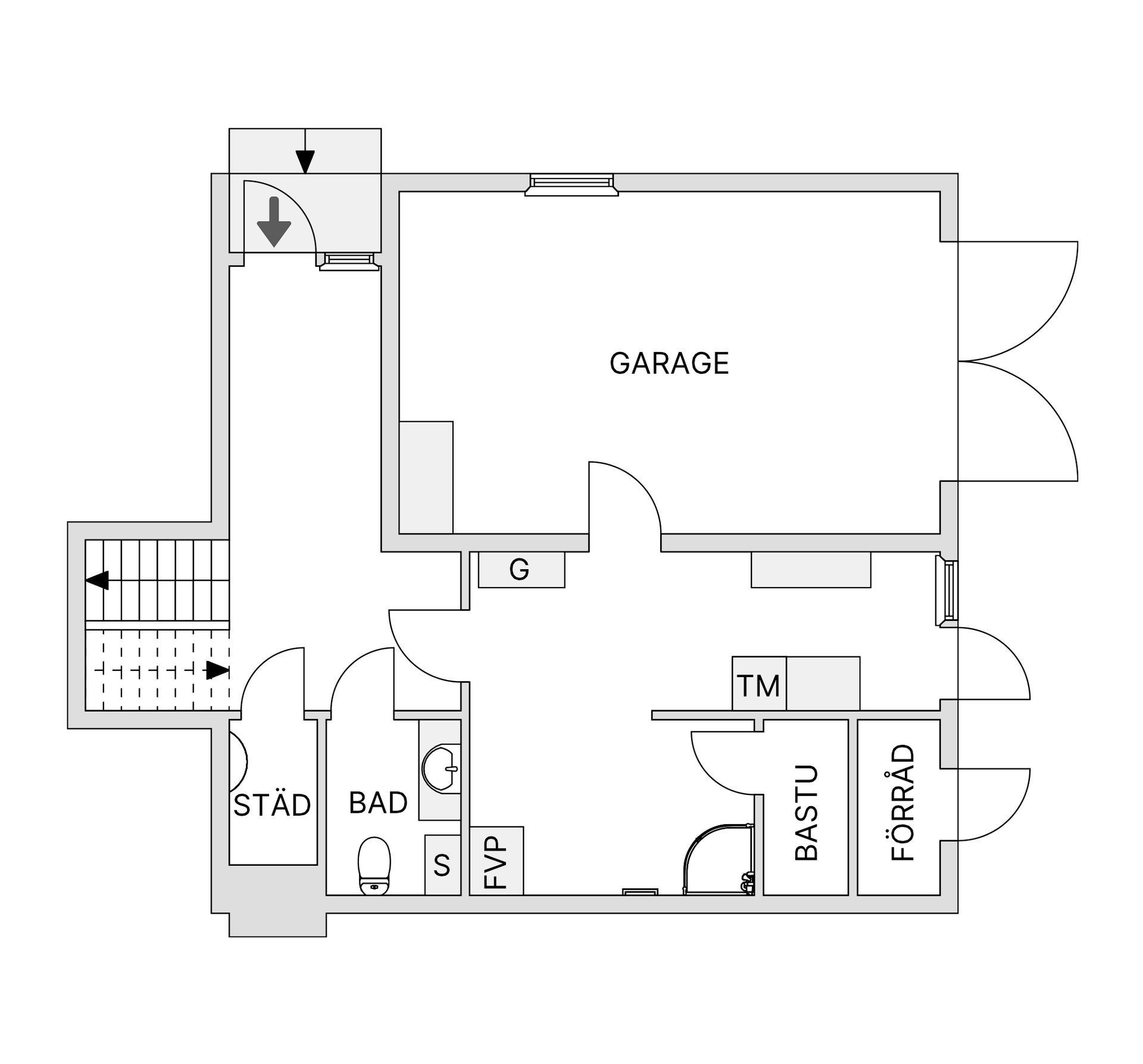 Villa, Radhus, Vallmovägen 62, Centrala Gällivare, Gällivare
