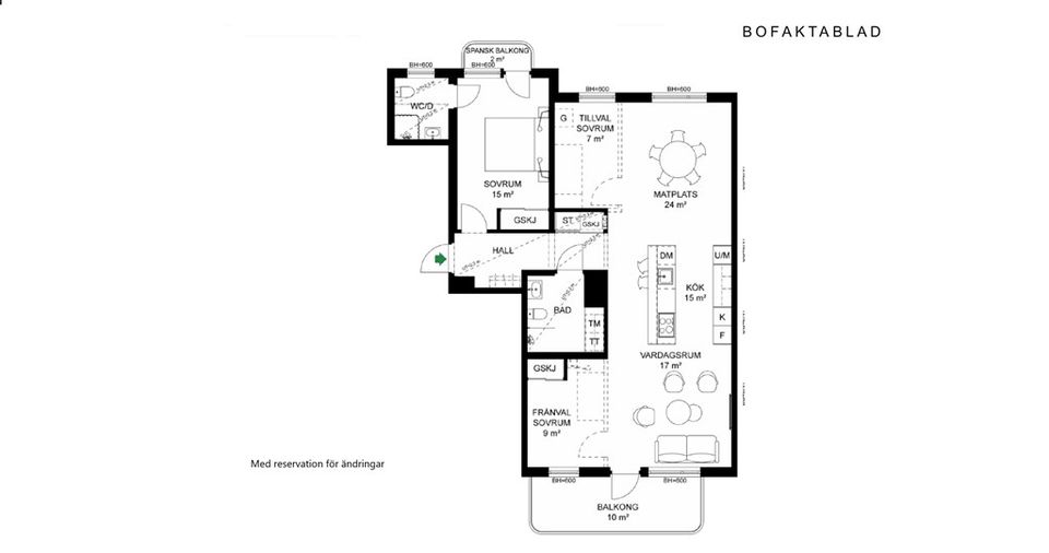 Bostadsrätt, Centralvägen 97 lgh 2-1101, Roslags Näsby, Täby