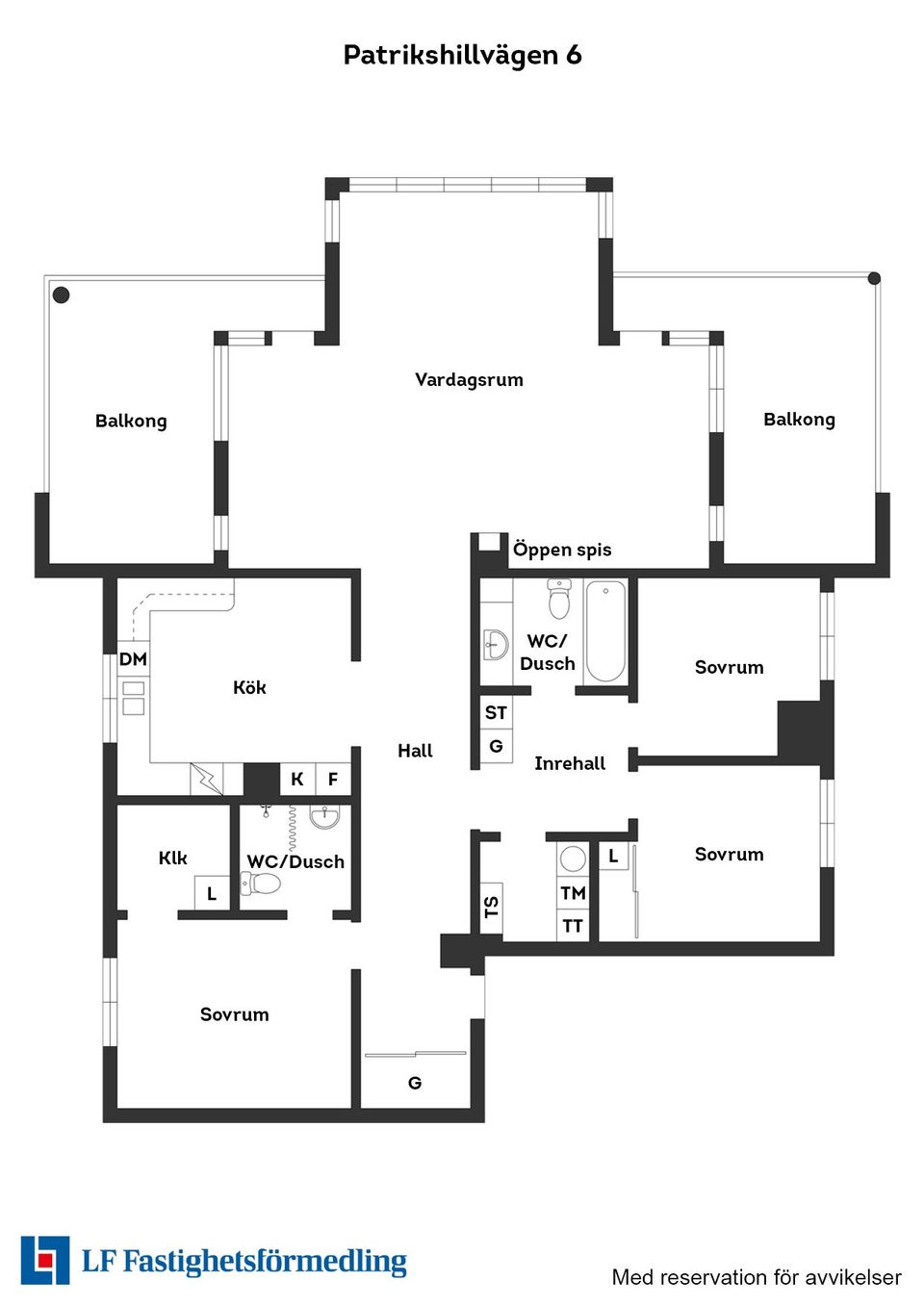 Bostadsrätt, Patrikshillvägen 6, Centrum, Halmstad