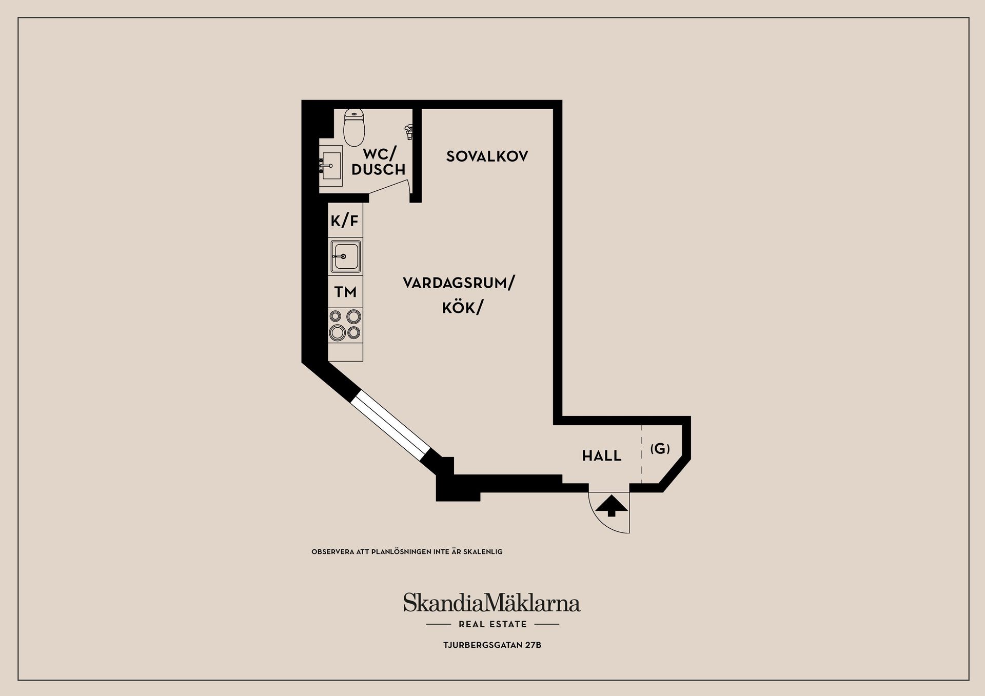 Bostadsrätt, Tjurbergsgatan 27B, Södermalm  - Sofia, Stockholm