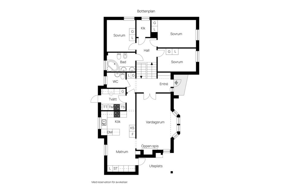 Villa, Almvägen 35, Östra Vallabrink, Täby
