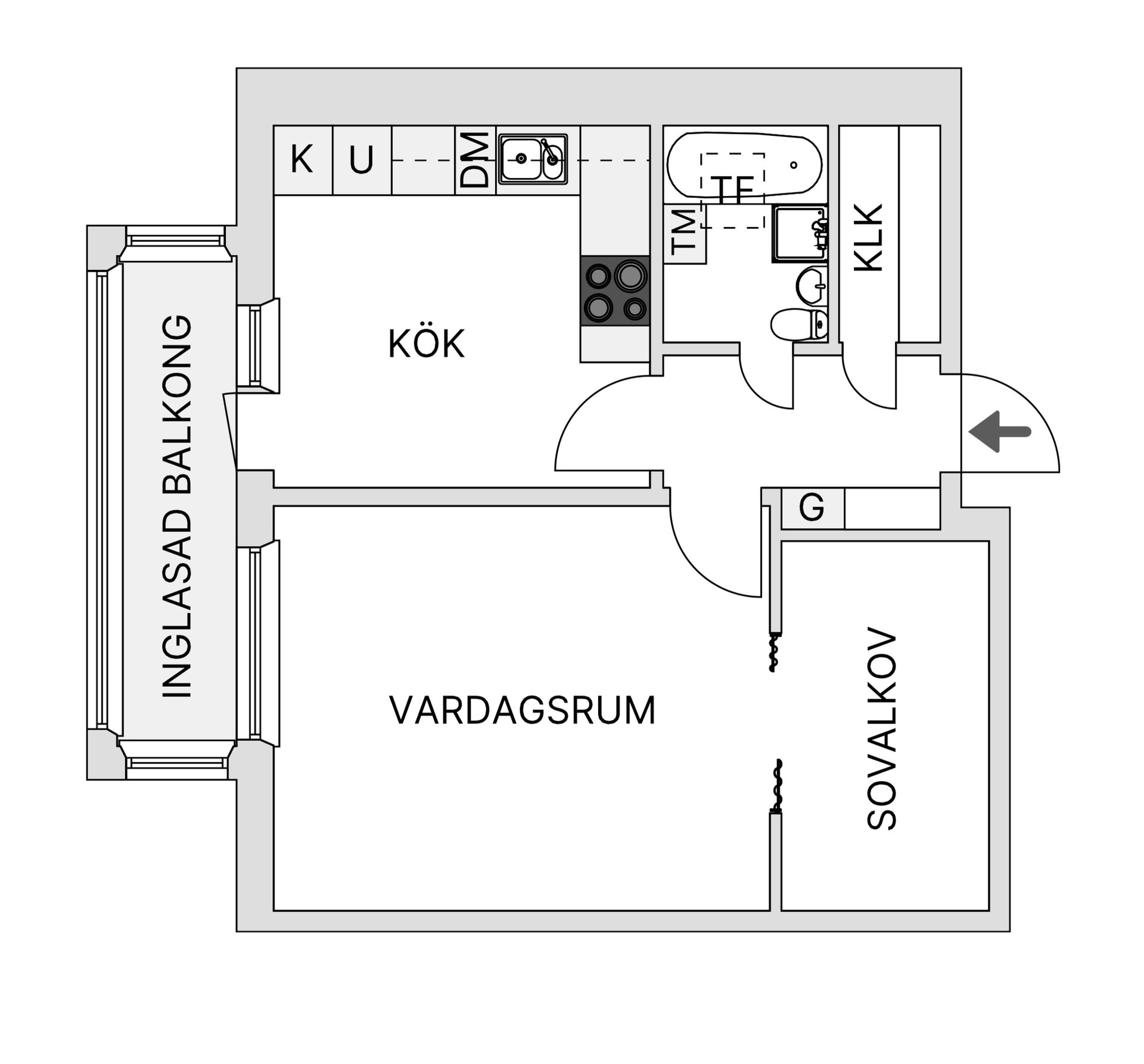Bostadsrätt, Klockarbergsvägen 5B, Brännan, Skellefteå