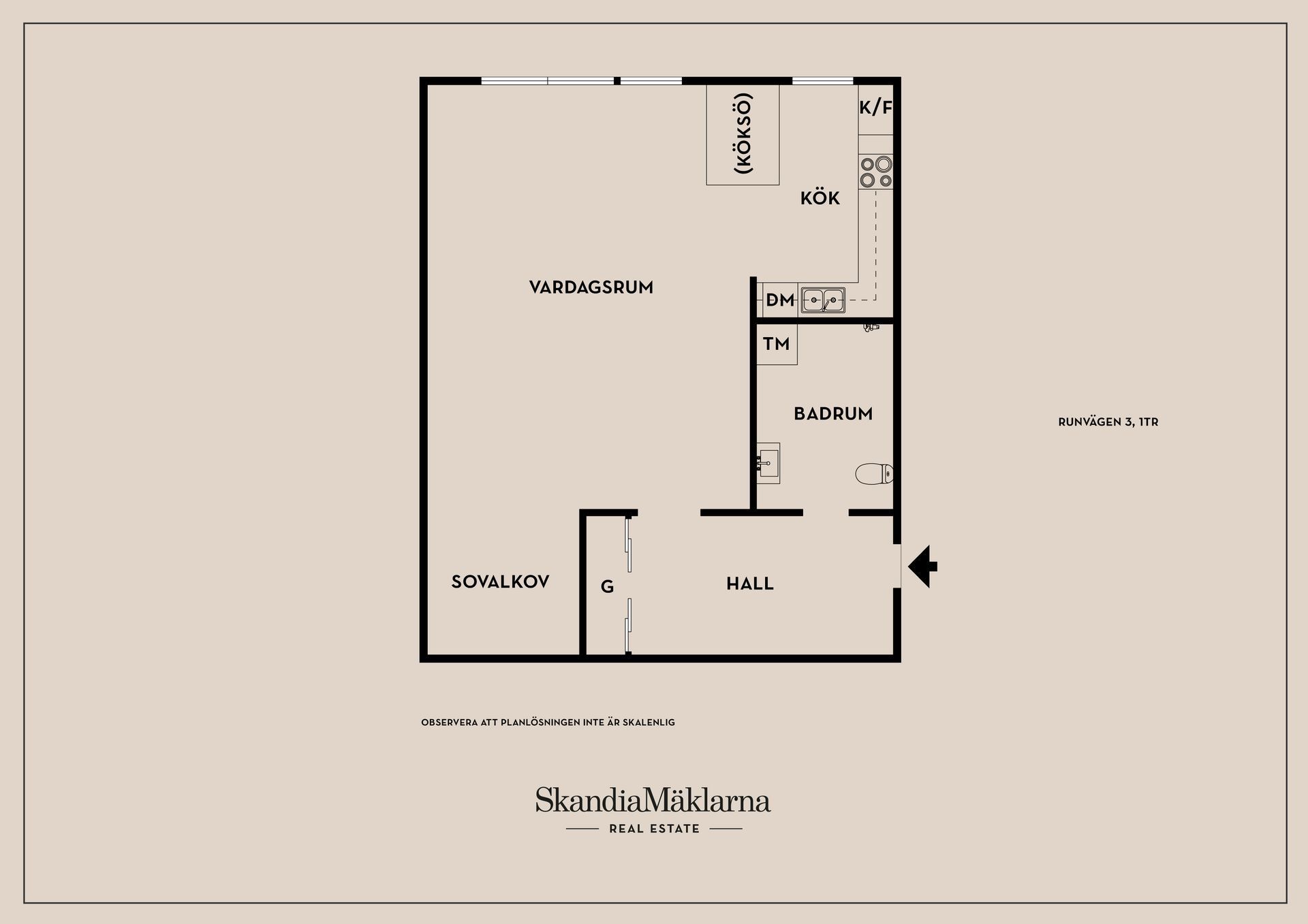 Bostadsrätt, Runvägen 3, Centrala Huddinge/Kvarnbergsplan, Huddinge