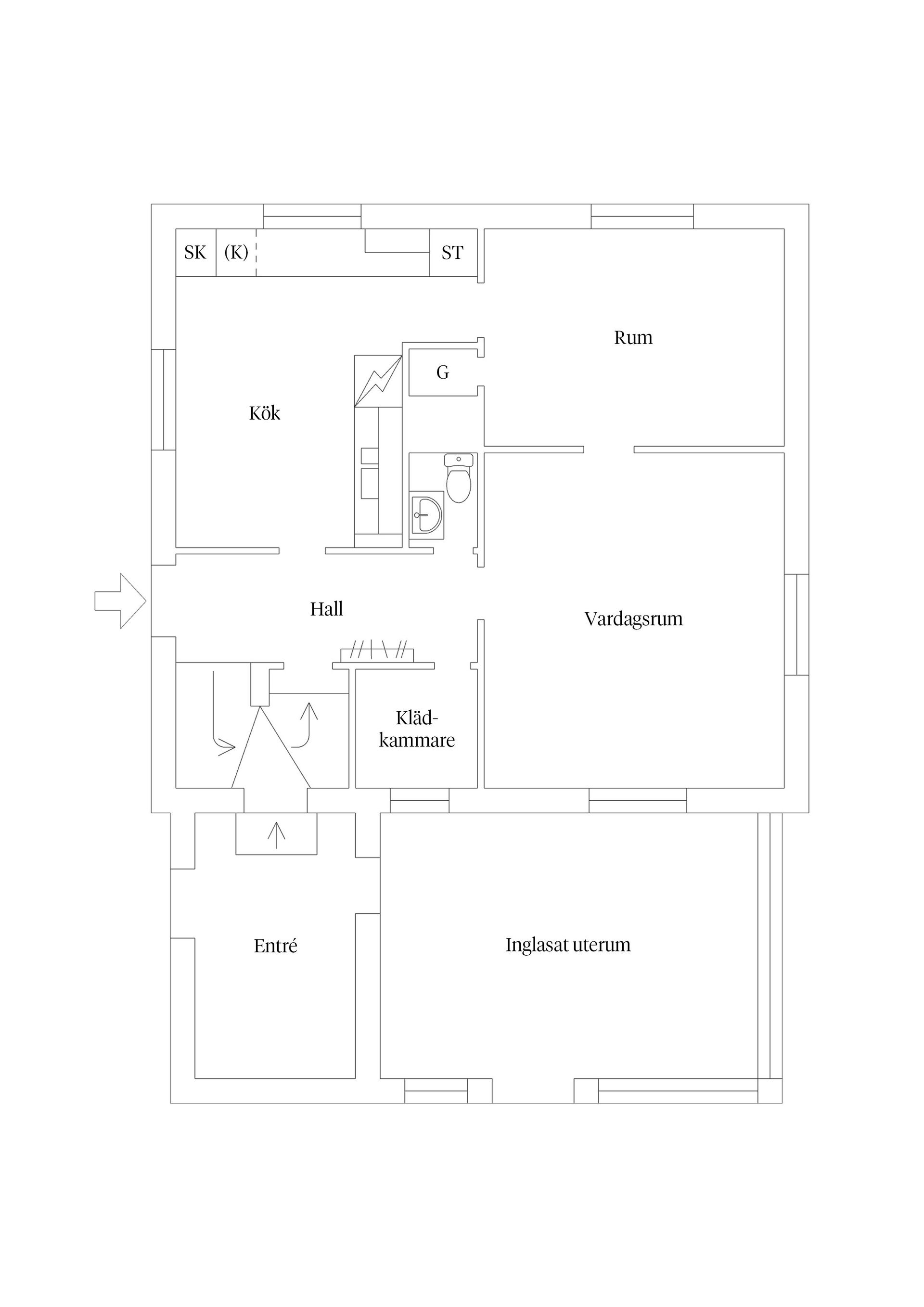 Villa, Klockargatan 5, Burträsk, Skellefteå