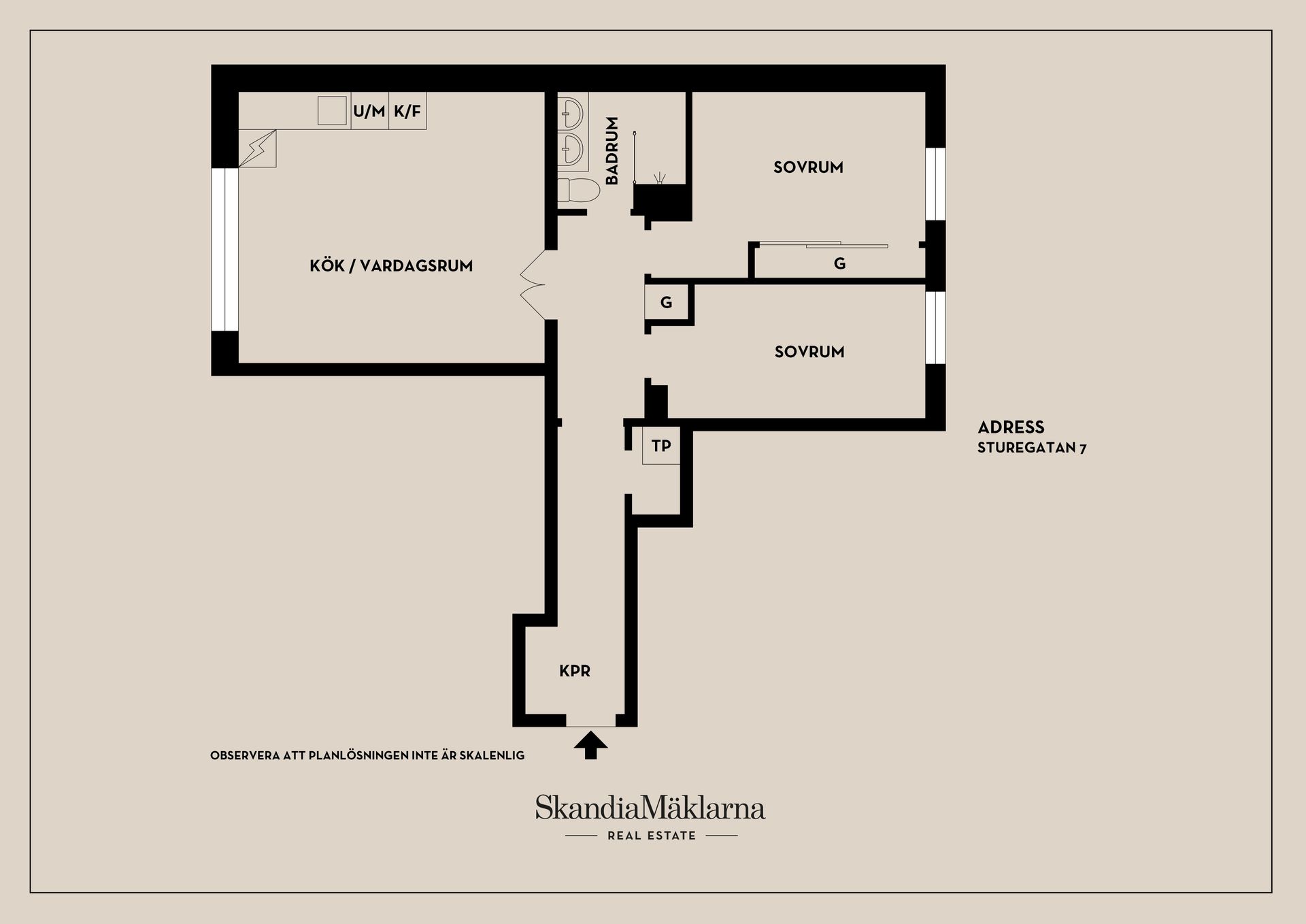 Bostadsrätt, Sturegatan 7, City, Västerås