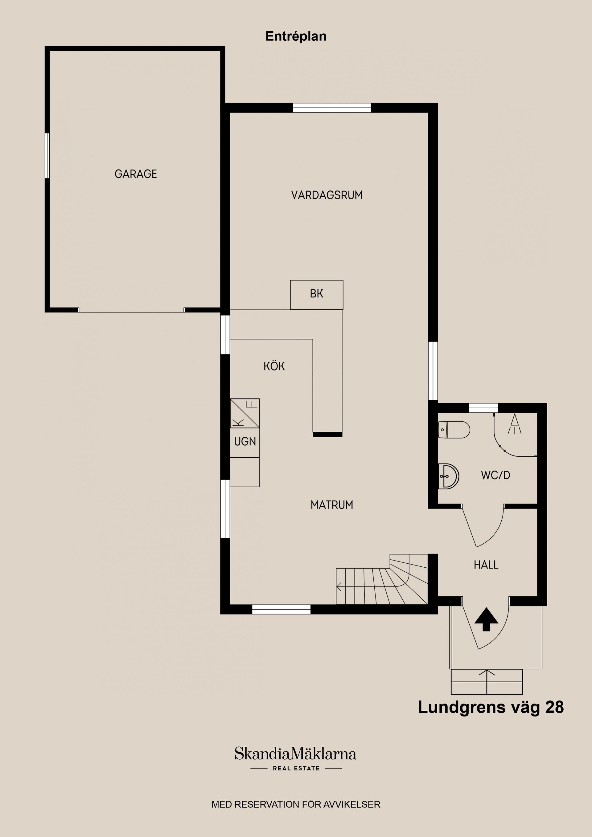 Villa, Lundgrens väg 28, Valbo, Gävle