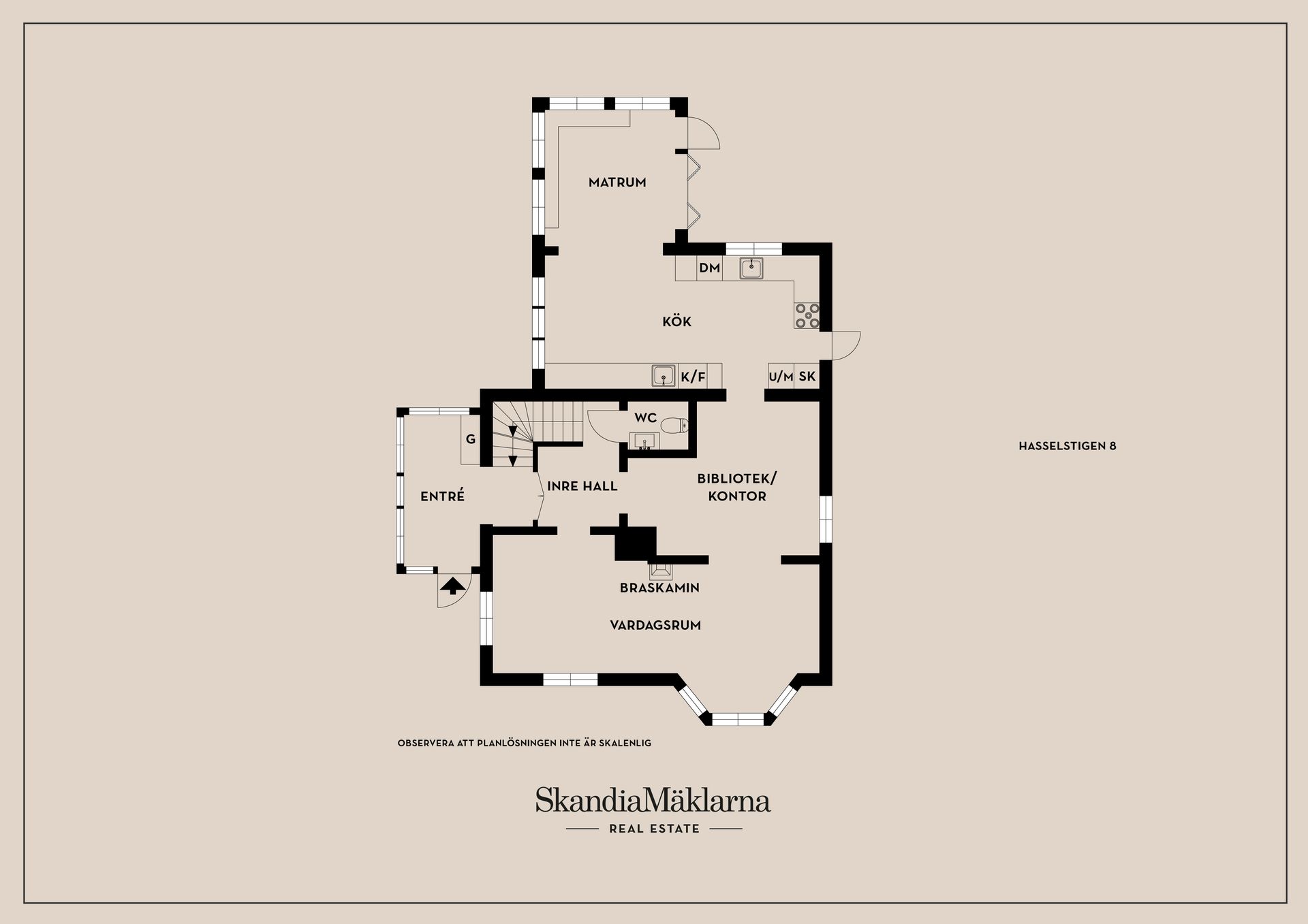 Villa, Hasselstigen 8, Baggensudden, Nacka