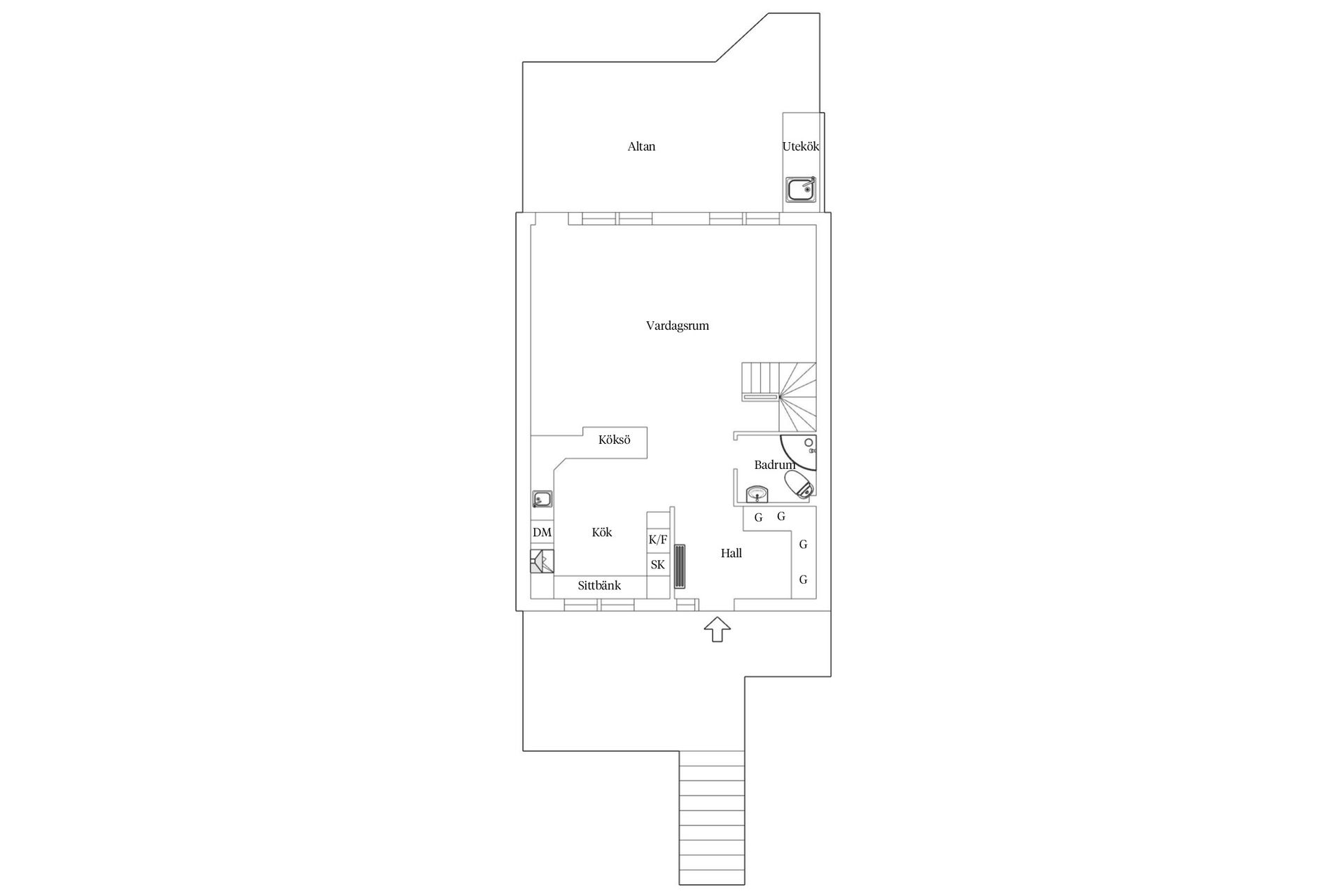 Villa, Danske stens gränd 10, Marstrand - Koön, Kungälv