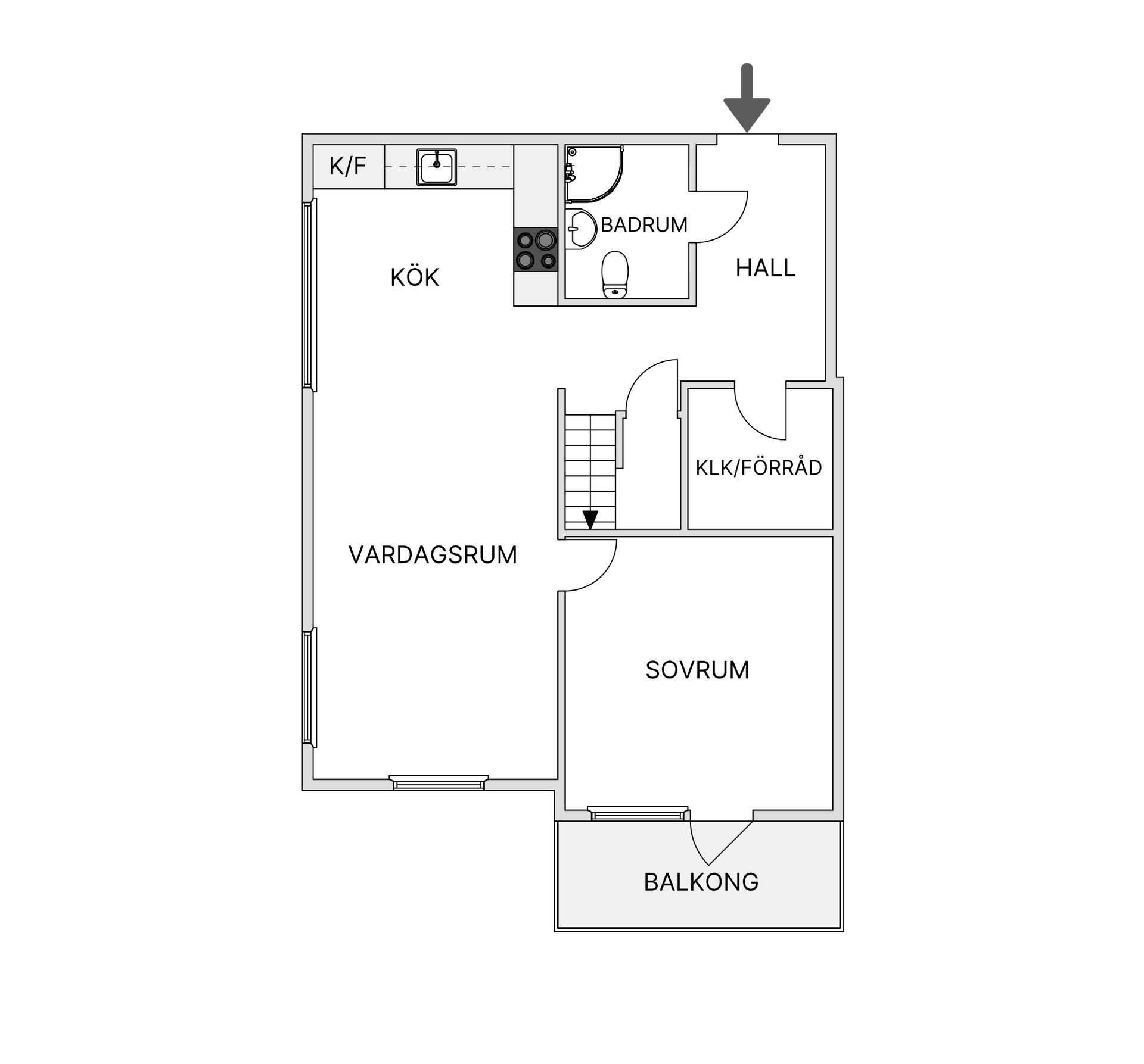 Bostadsrätt, Kajutan 41, Åkersberga Centralt, Österåker