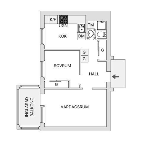 Bostadsrätt, Tegelbruksgatan 8B, Liljeholmen, Jönköping