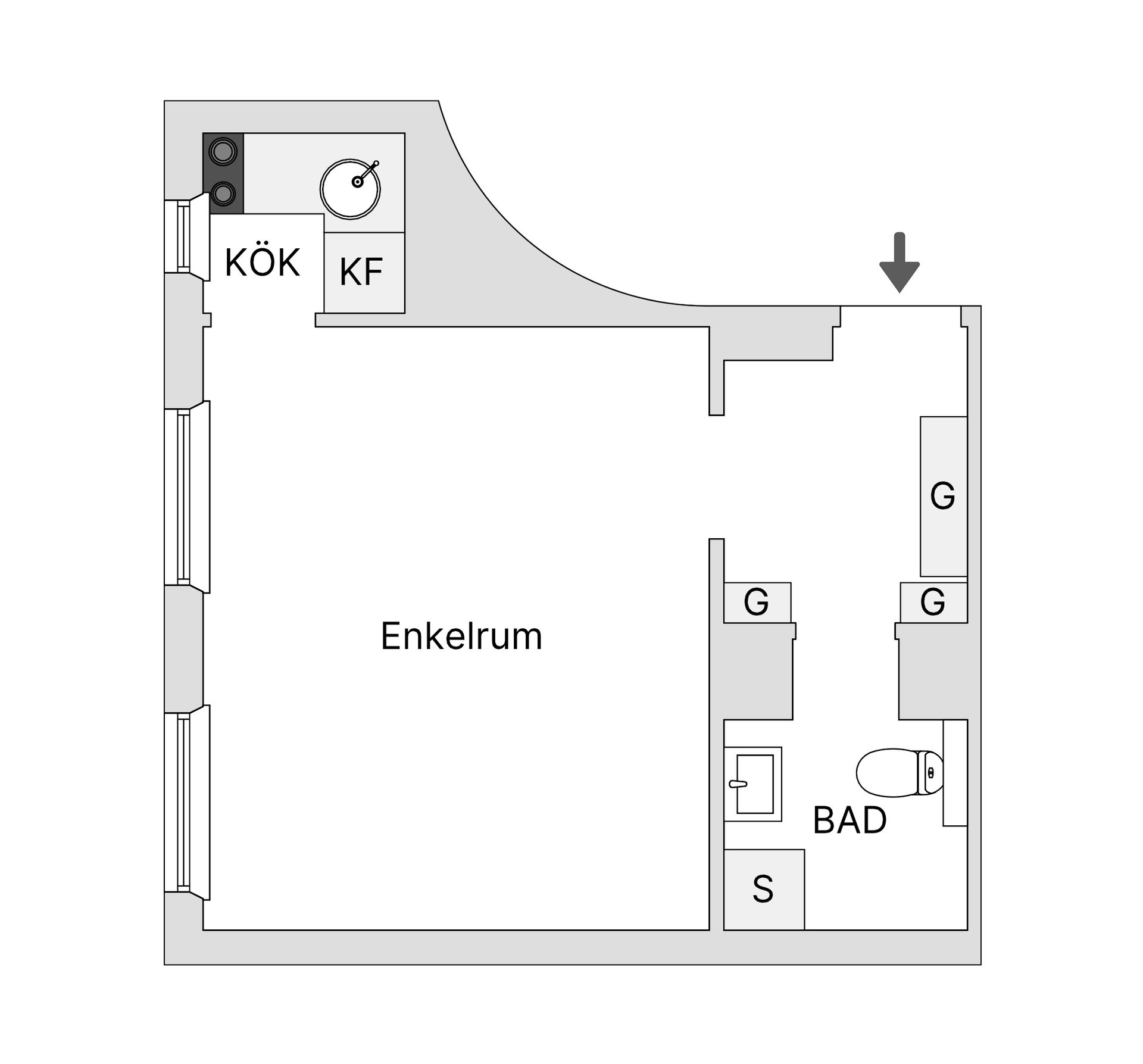 Bostadsrätt, Tegnérgatan 57A, 3 tr, Vasastan Norrmalm, Stockholm