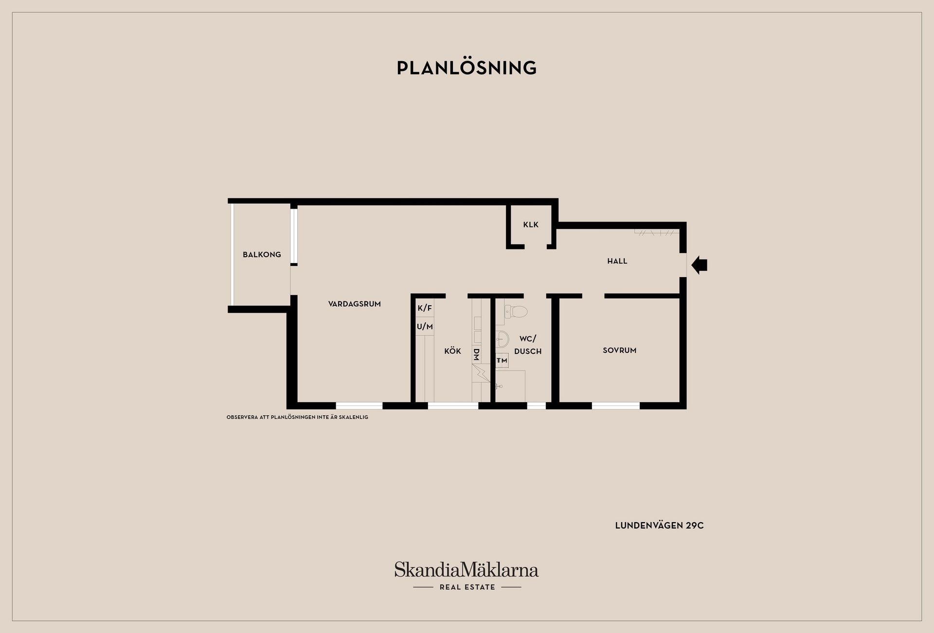 Bostadsrätt, Lundenvägen 29C, Lunden, Skövde