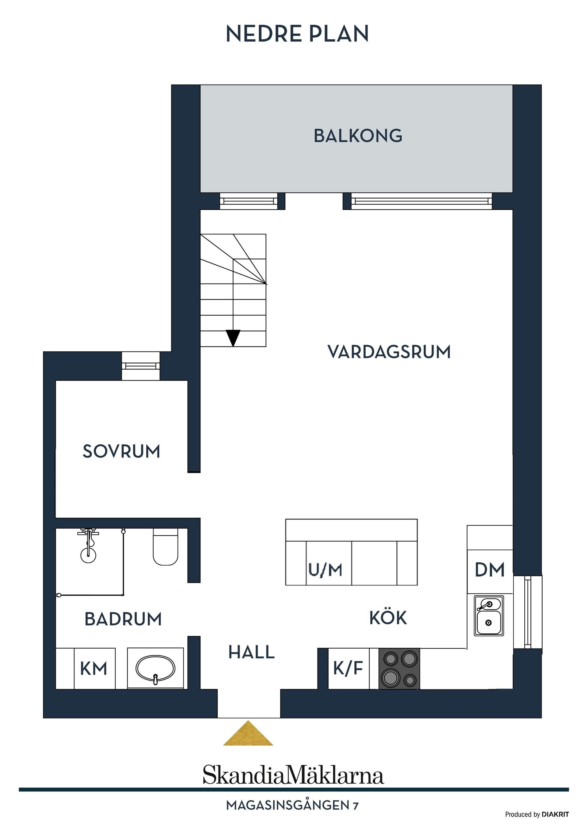 Bostadsrätt, Magasinsgången 7, Kvarnholmen, Nacka