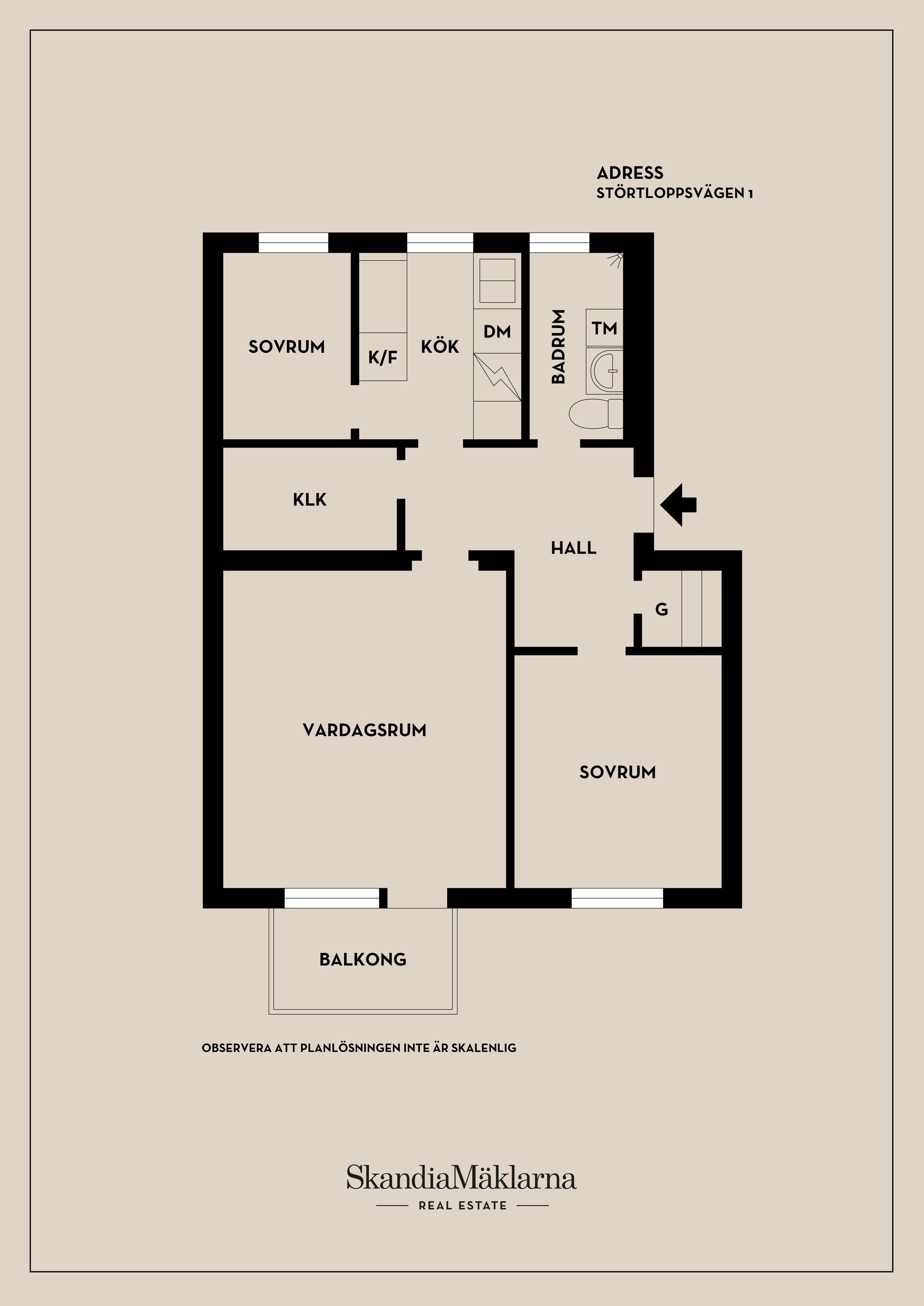 Bostadsrätt, Störtloppsvägen 1, Stockholm