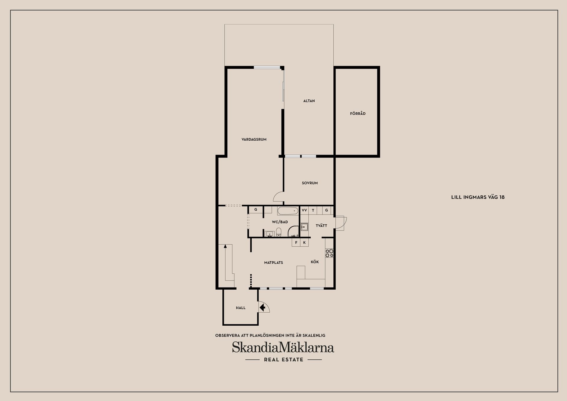 Villa, Lill Ingmars väg 18, Hultsberg, Karlstad