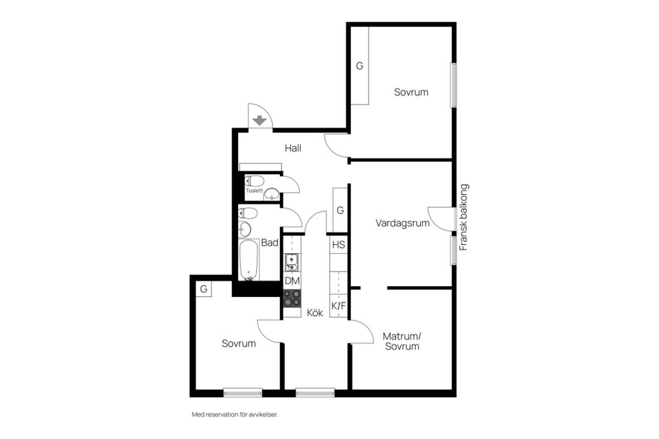 Bostadsrätt, Storgatan 56B, Centralt, Sundsvall