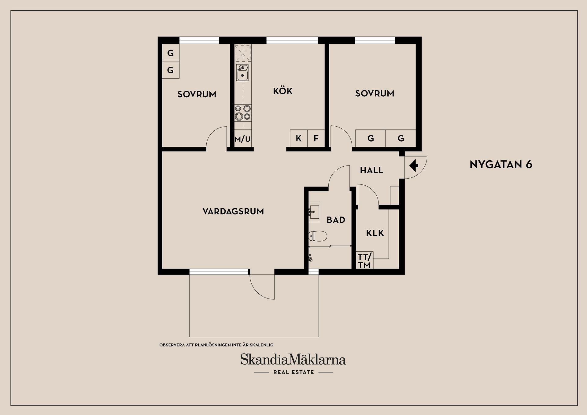 Bostadsrätt, Nygatan 6, Centralt, Linköping