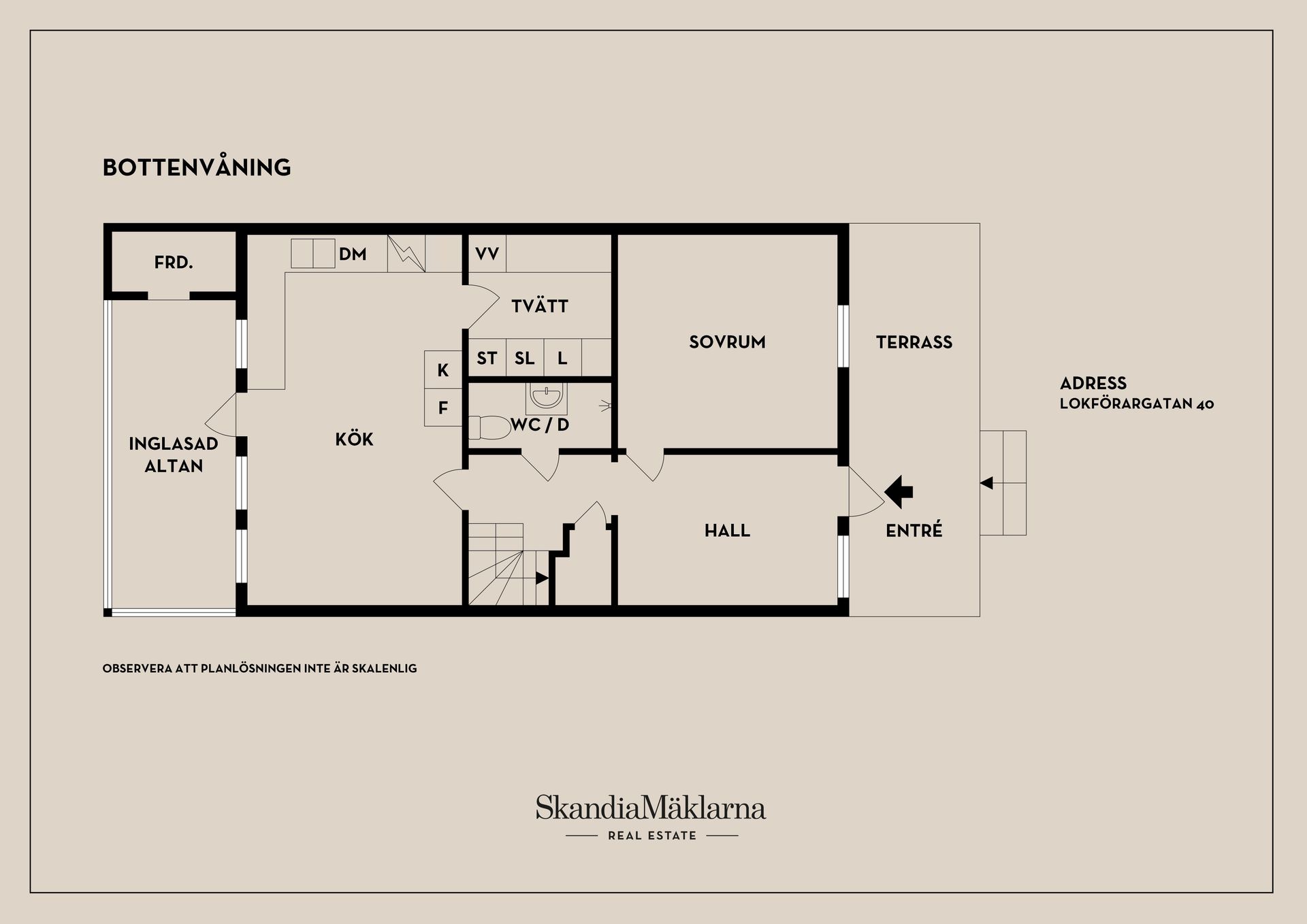 Radhus, Lokförargatan 40, Tillberga, Västerås
