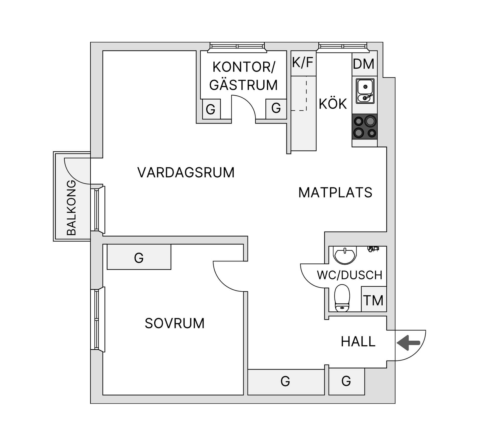 Bostadsrätt, Ugglevägen 25, Ektorp/Saltängen, Nacka