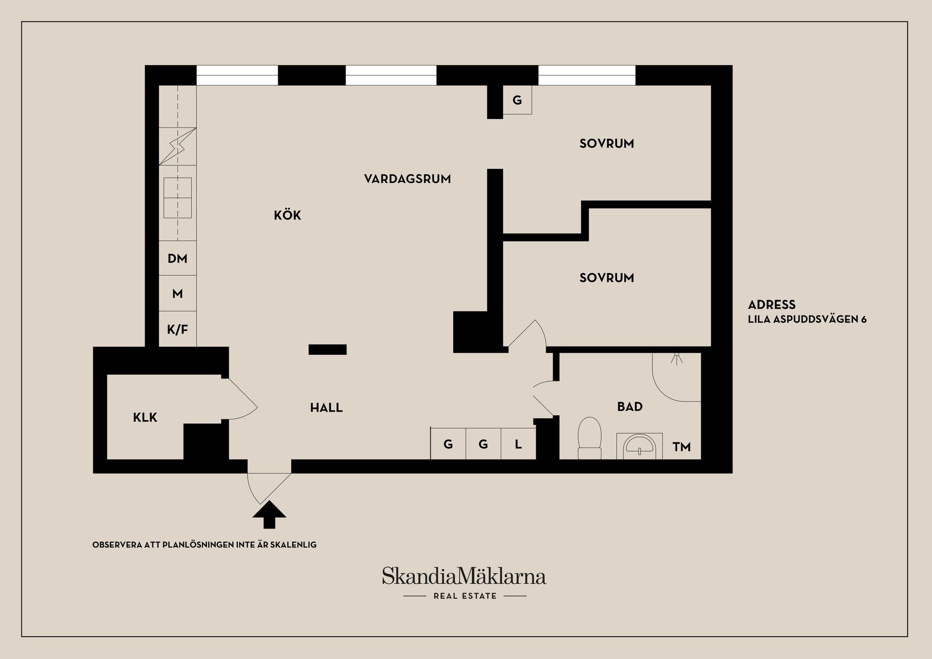 Bostadsrätt, Lilla Aspuddsvägen 6, Aspudden, Stockholm