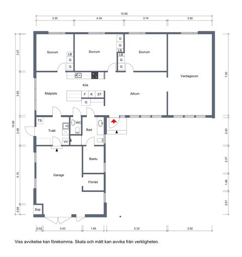 Villa, Ökbäcksvägen 18, Vindeln